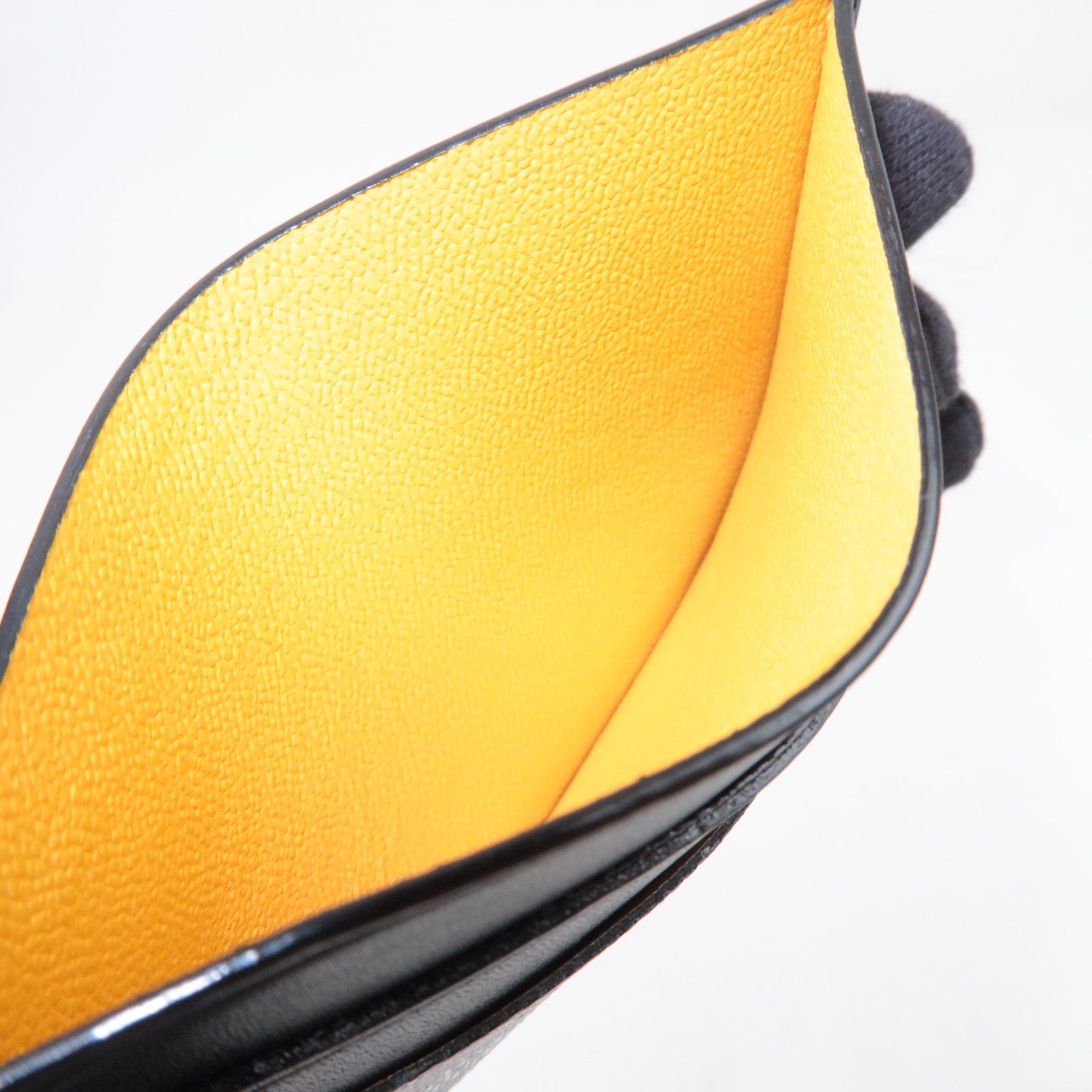 GOYARD Herringbone Saint Sulpice Card Case PVC Black