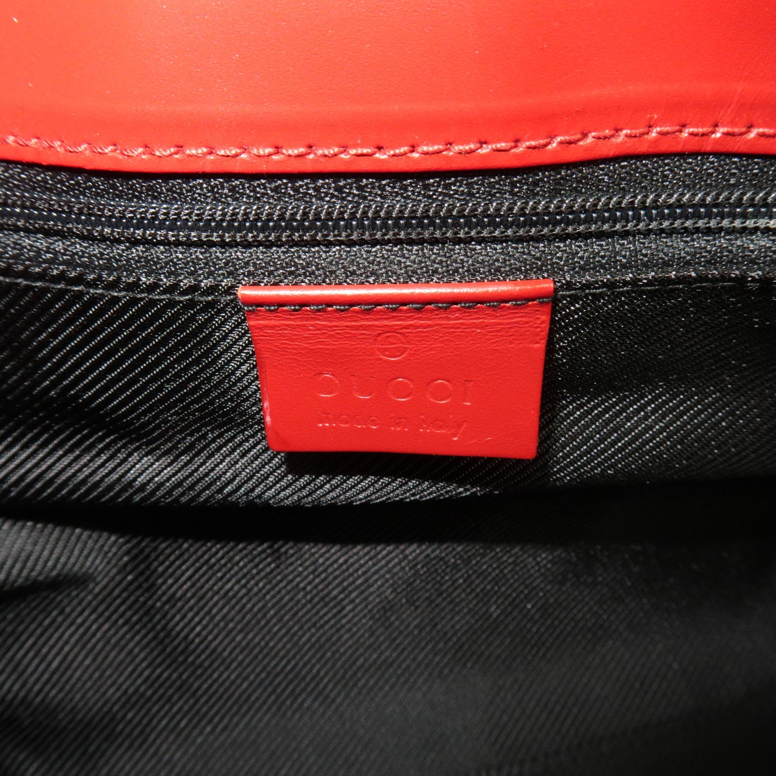 GUCCI Jackie Shoulder Bag GG Canvas Leather Beige Red 002.1067 *Dust bag