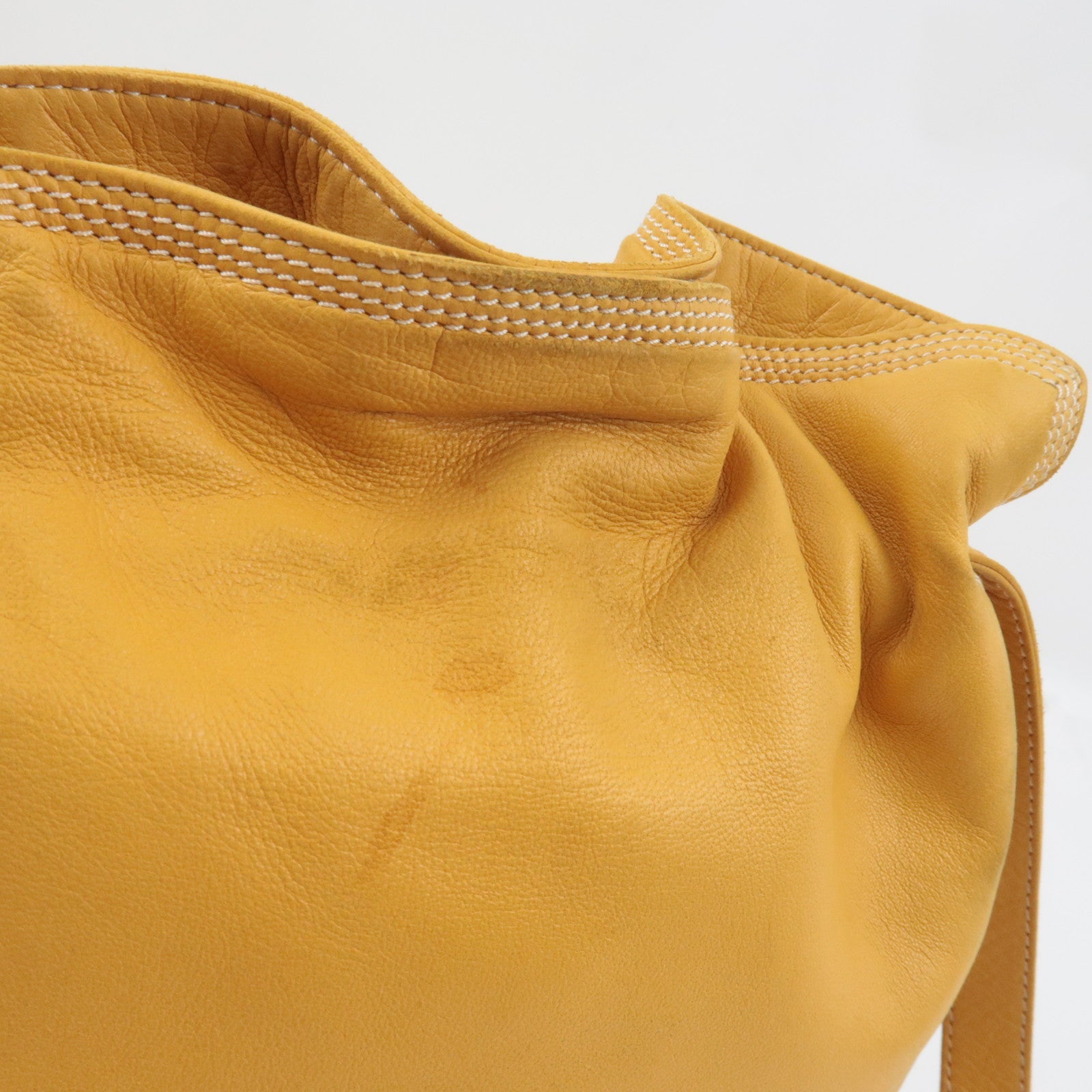 LOEWE Anagram Flamenco Shoulder Bag Nappa Leather Mustard *Dust bag