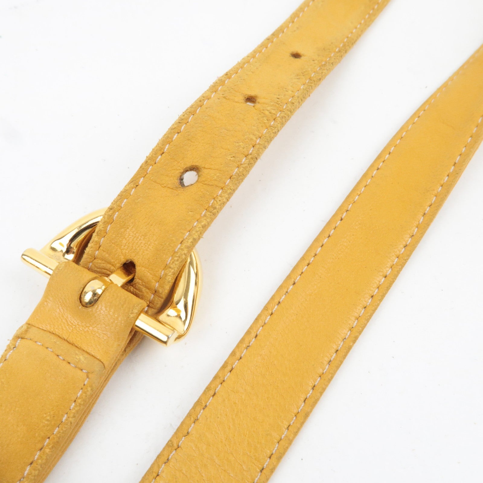 LOEWE Anagram Flamenco Shoulder Bag Nappa Leather Mustard *Dust bag