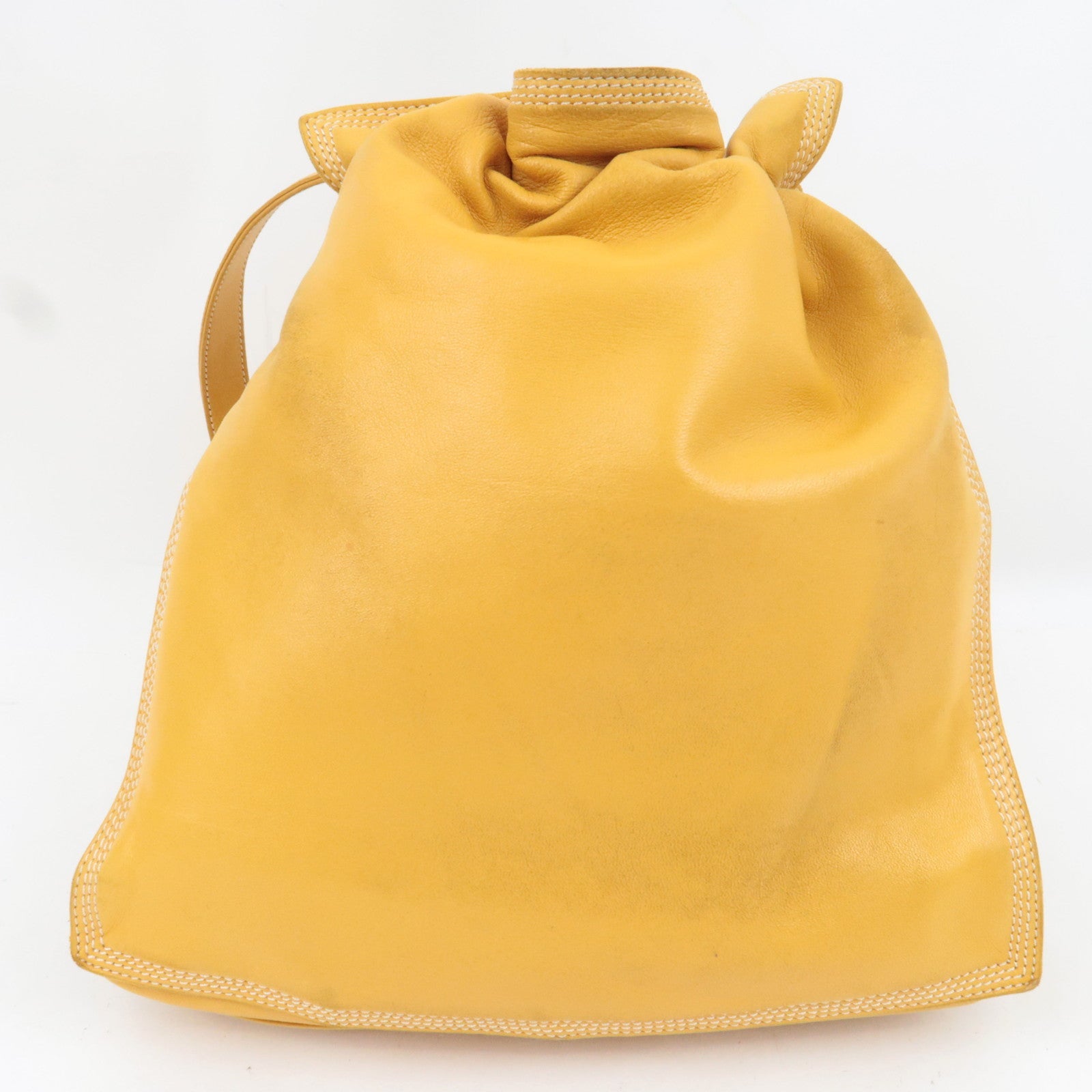 LOEWE Anagram Flamenco Shoulder Bag Nappa Leather Mustard *Dust bag