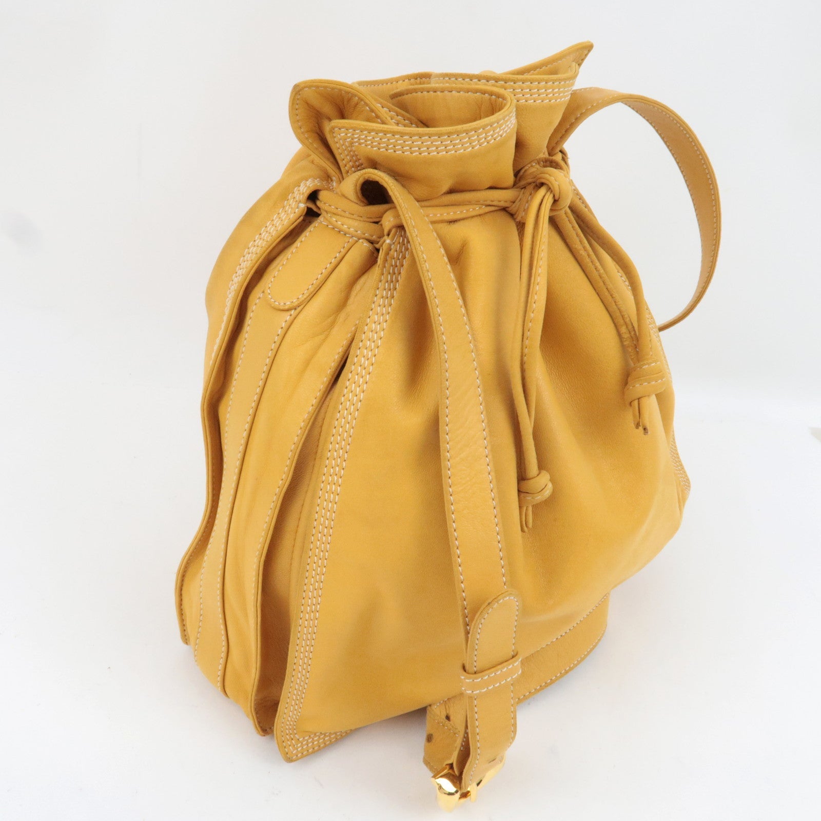 LOEWE Anagram Flamenco Shoulder Bag Nappa Leather Mustard *Dust bag