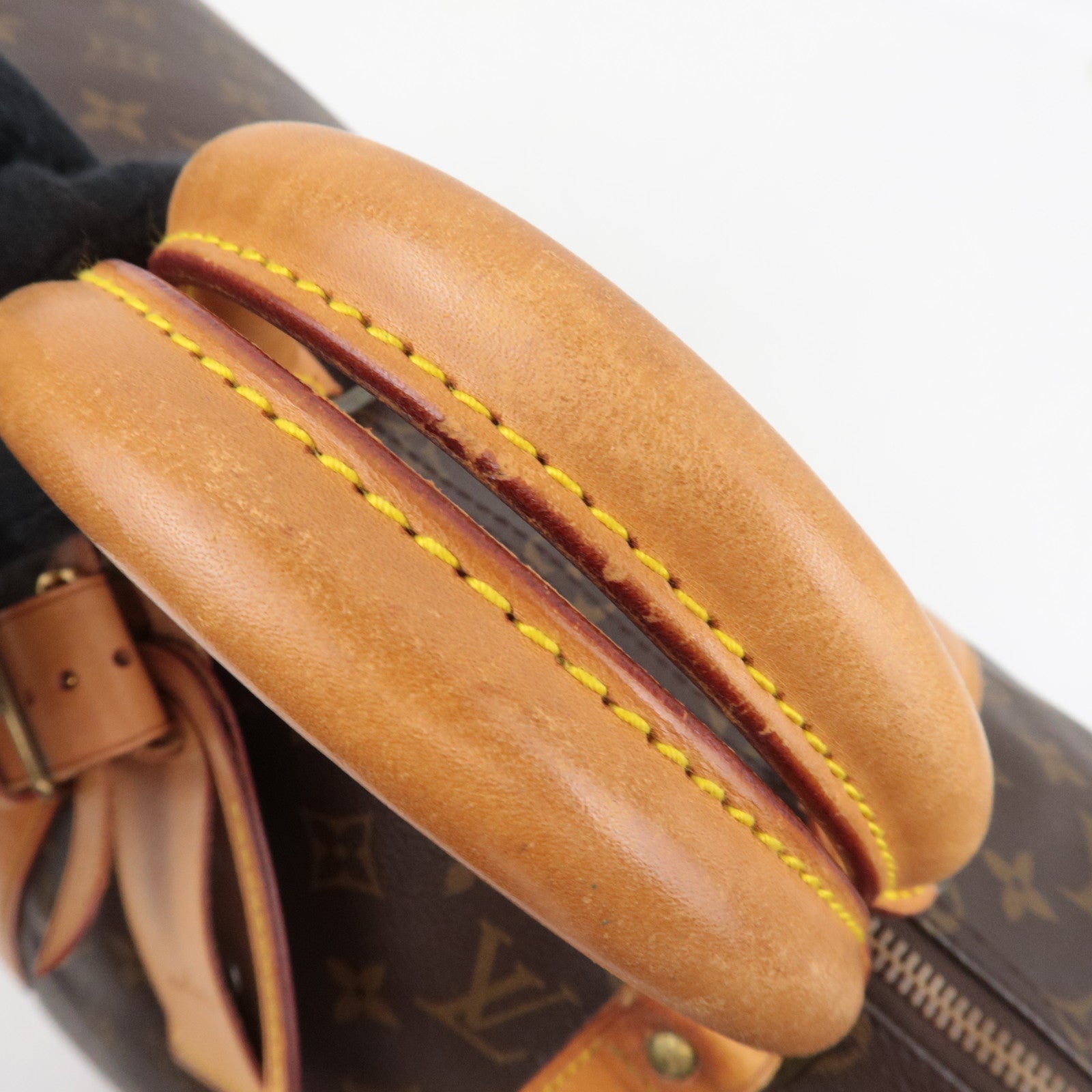 Louis Vuitton Monogram Keepall 50 Travel Bag M41426 MB1920 *Name tag, Poignet