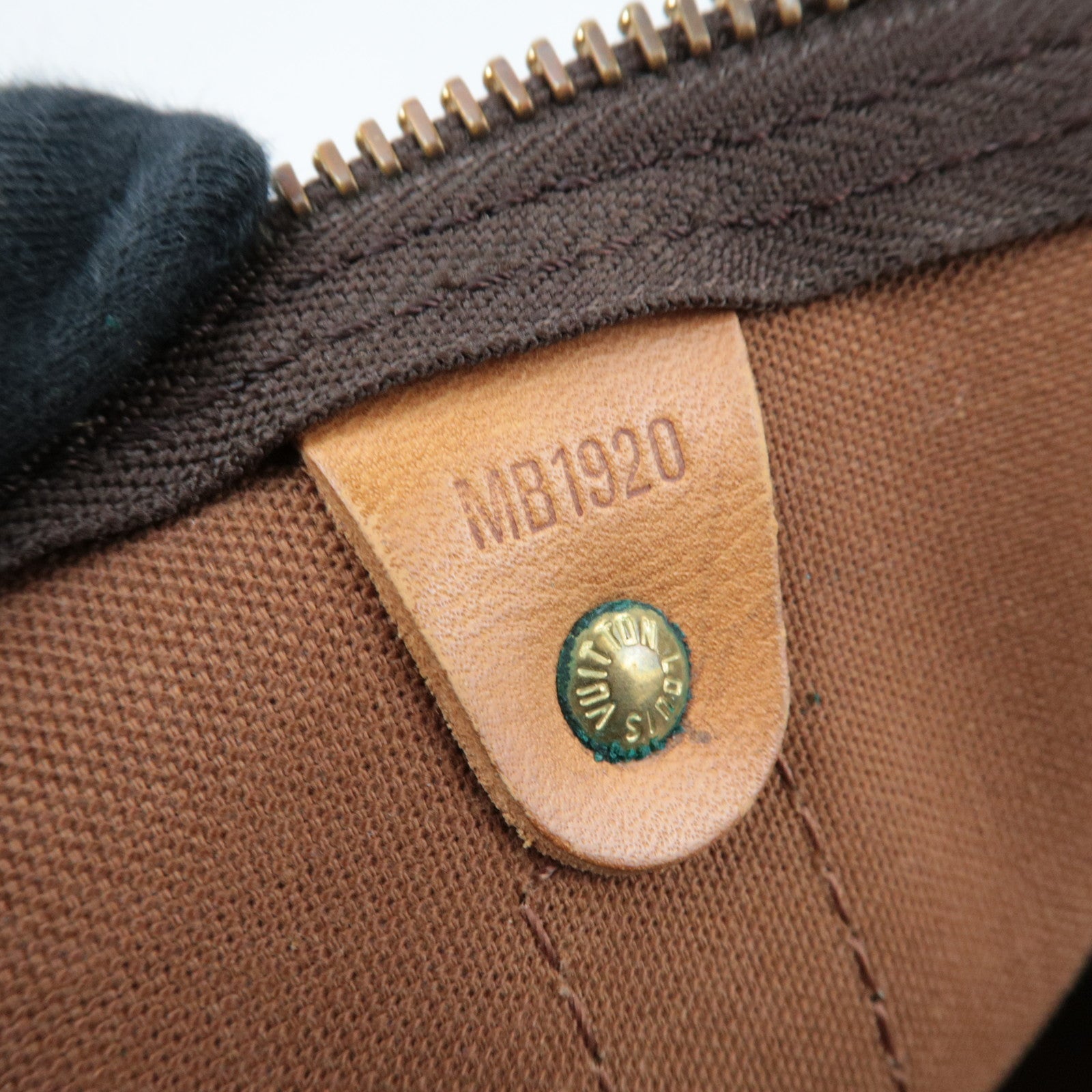 Louis Vuitton Monogram Keepall 50 Travel Bag M41426 MB1920 *Name tag, Poignet