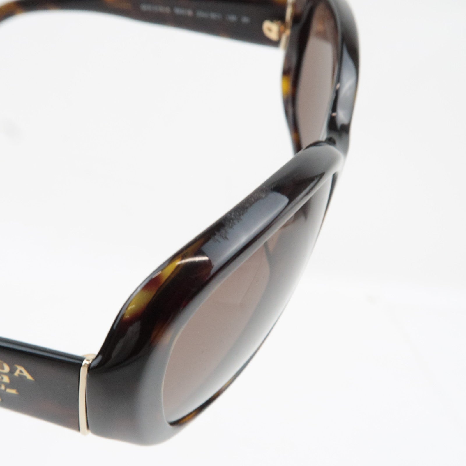 PRADA Tortoiseshell Sunglasses SPR 31N-A 58□16 2AU-8C1 135 3N Plastic Black *Box, Case, Cloths