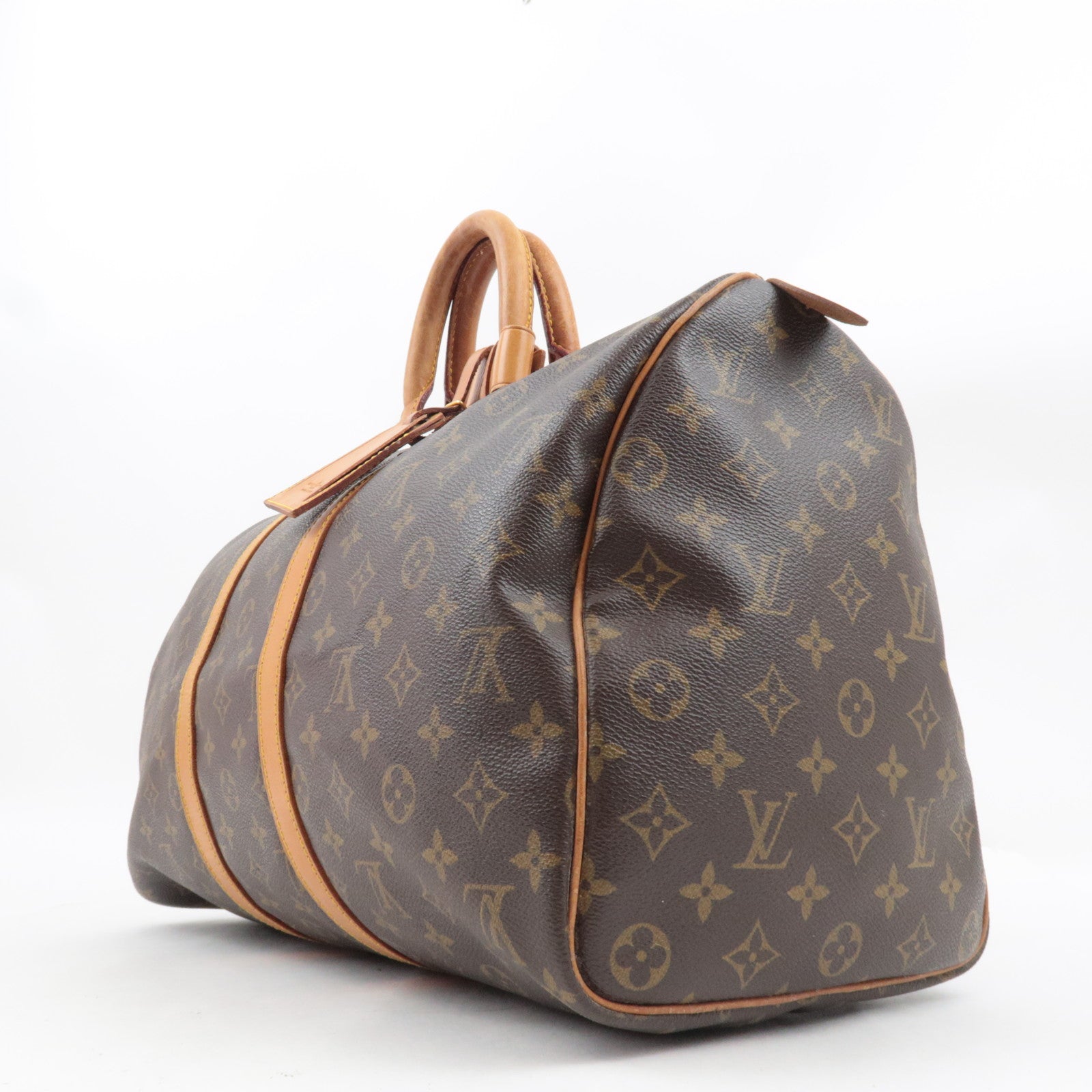 Louis Vuitton Monogram Keepall 45 Travel bag M41428 VI864 *Name tag, Poignet