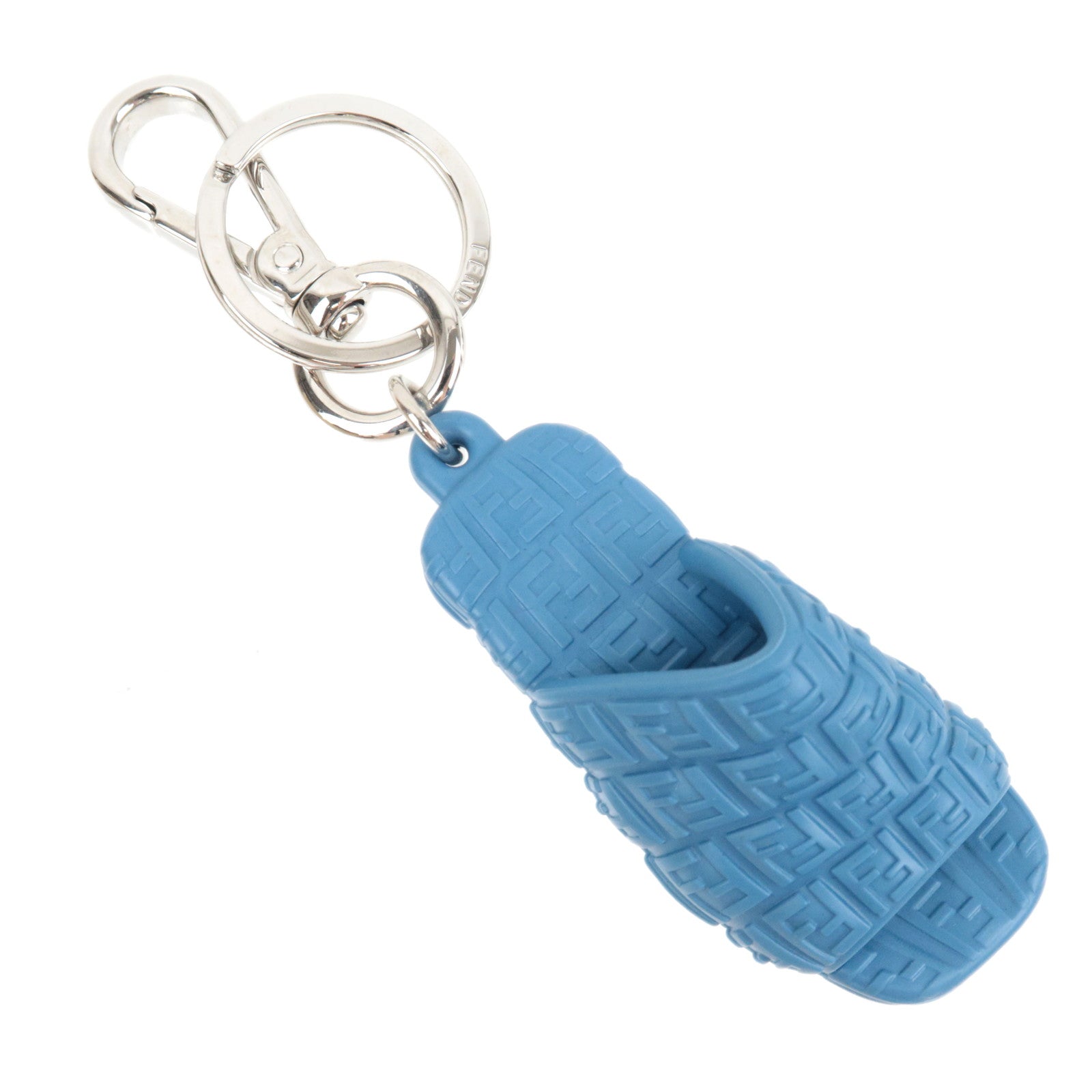 FENDI Zucca Sandal Shape Bag Charm Blue 7AP069 *Box, bag78451