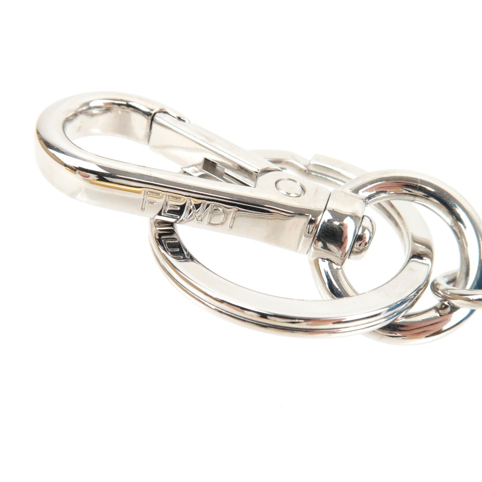 FENDI Zucca Sandal Shape Bag Charm Blue 7AP069 *Box, bag