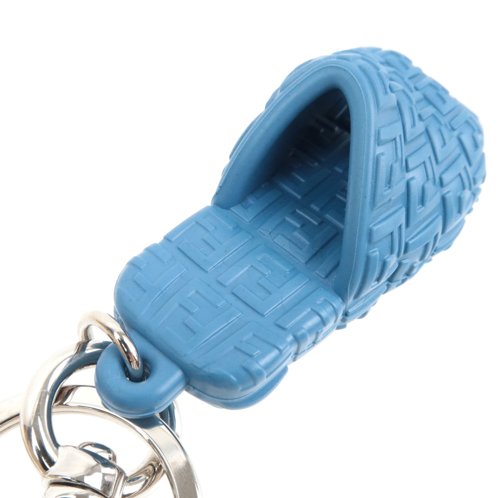 FENDI Zucca Sandal Shape Bag Charm Blue 7AP069 *Box, bag