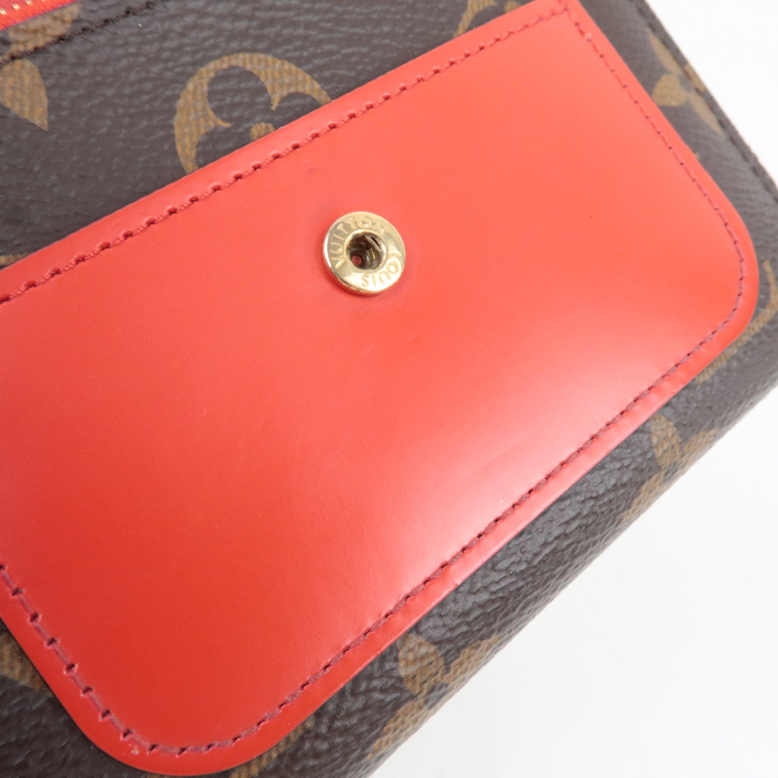 Louis Vuitton Monogram Portefeuille Flower Compact Wallet Coquelicot M62567 SP3198 *Box, Dust bag