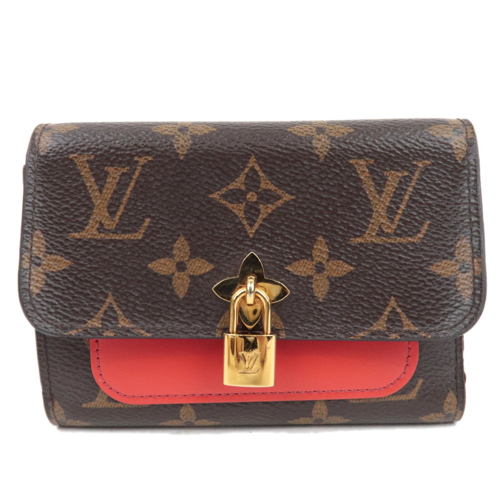 Louis Vuitton Monogram Portefeuille Flower Compact Wallet Coquelicot M62567 SP3198 *Box, Dust bag78463