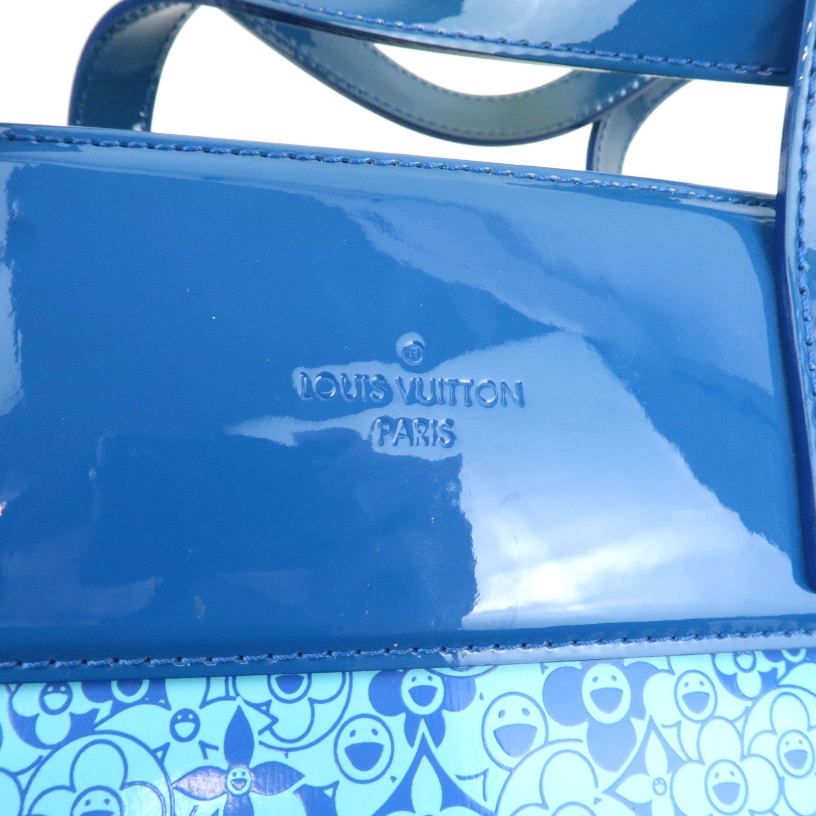 Louis Vuitton Cosmic Blossom PM Murakami Tote Bag Blue M93161 RC0170