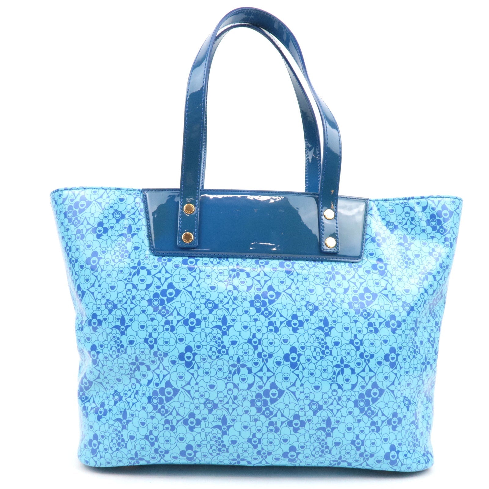 Louis Vuitton Cosmic Blossom PM Murakami Tote Bag Blue M93161 RC017078503