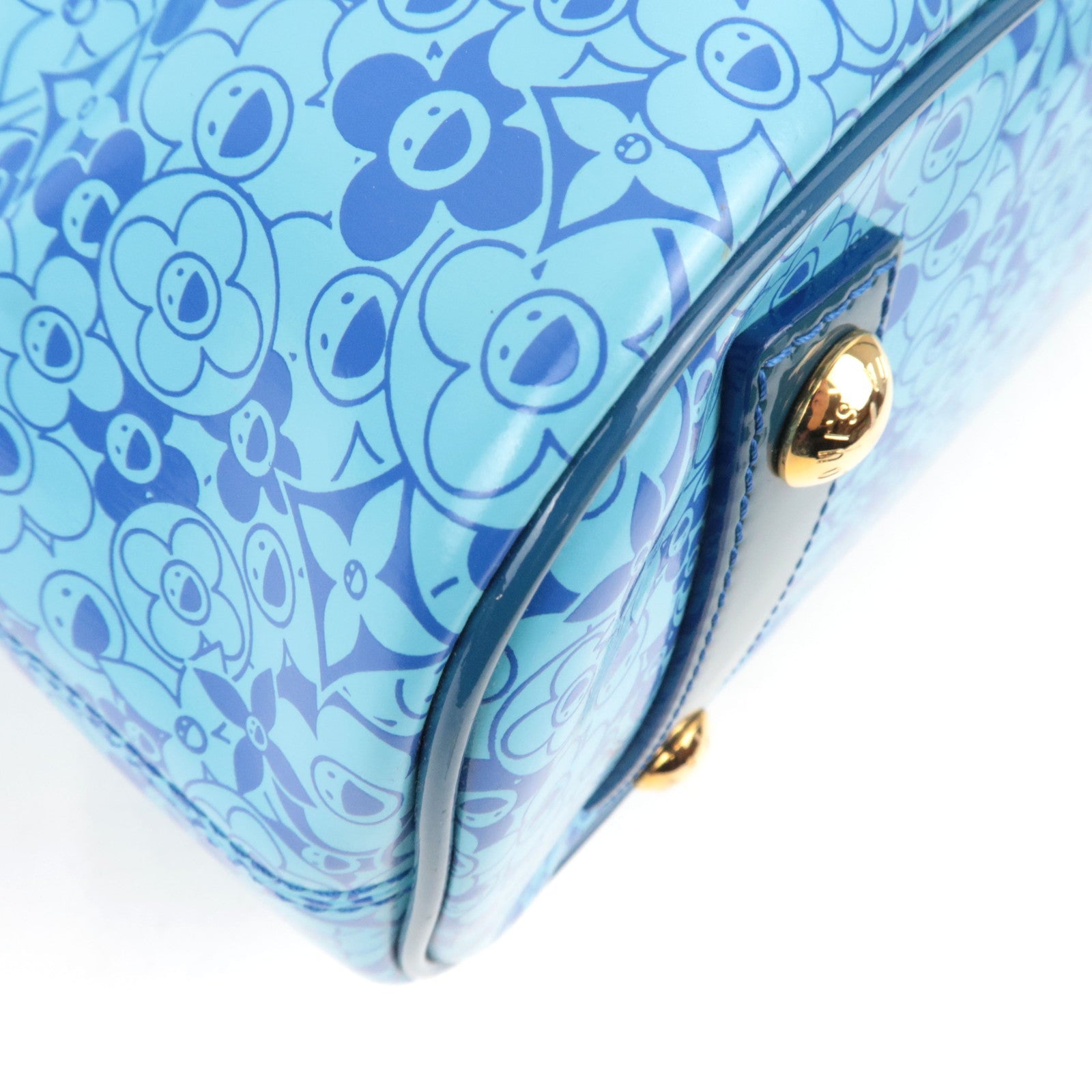 Louis Vuitton Cosmic Blossom PM Murakami Tote Bag Blue M93161 RC0170