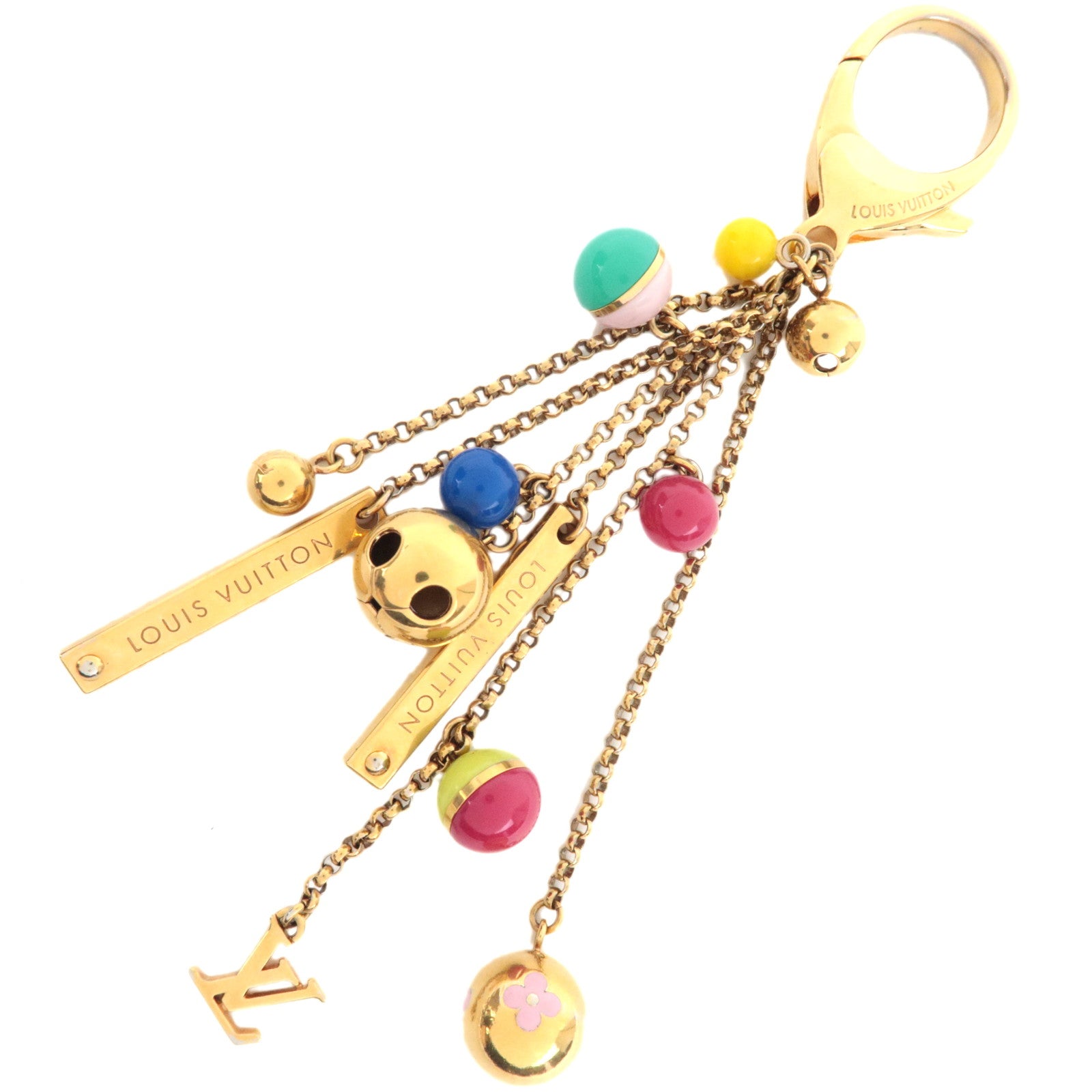 Louis Vuitton Porte Cles Grelot Bag Charm Metal Gold M6222778512