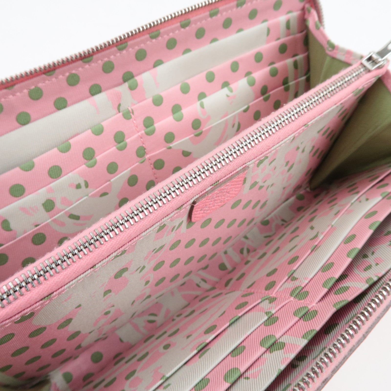 HERMES Azap Long Silkin Long Wallet Y Stamp (2020) Vaux Epsom Rose Confetti *Box