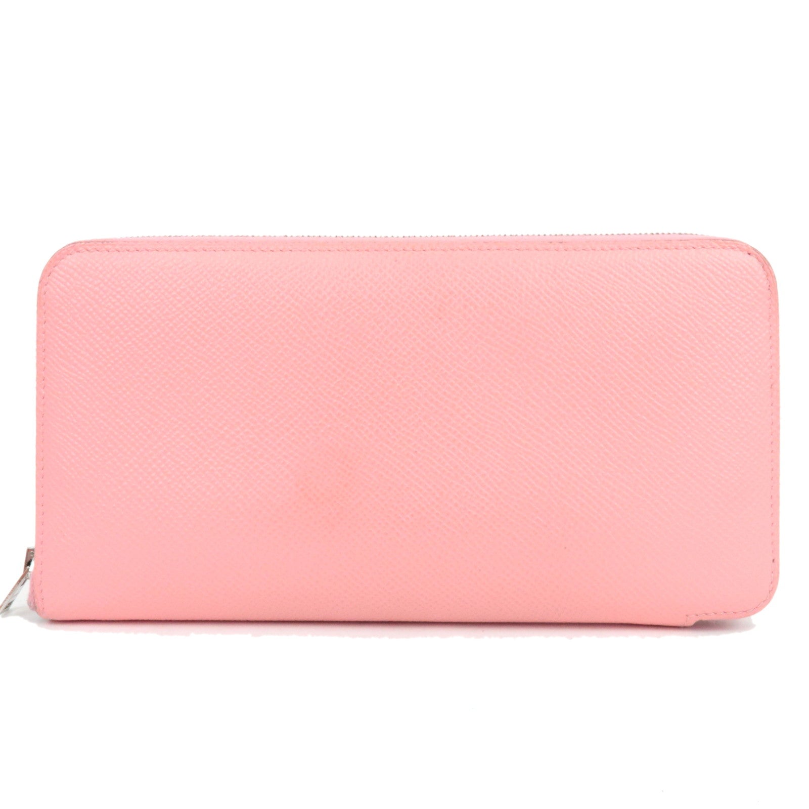 HERMES Azap Long Silkin Long Wallet Y Stamp (2020) Vaux Epsom Rose Confetti *Box78531