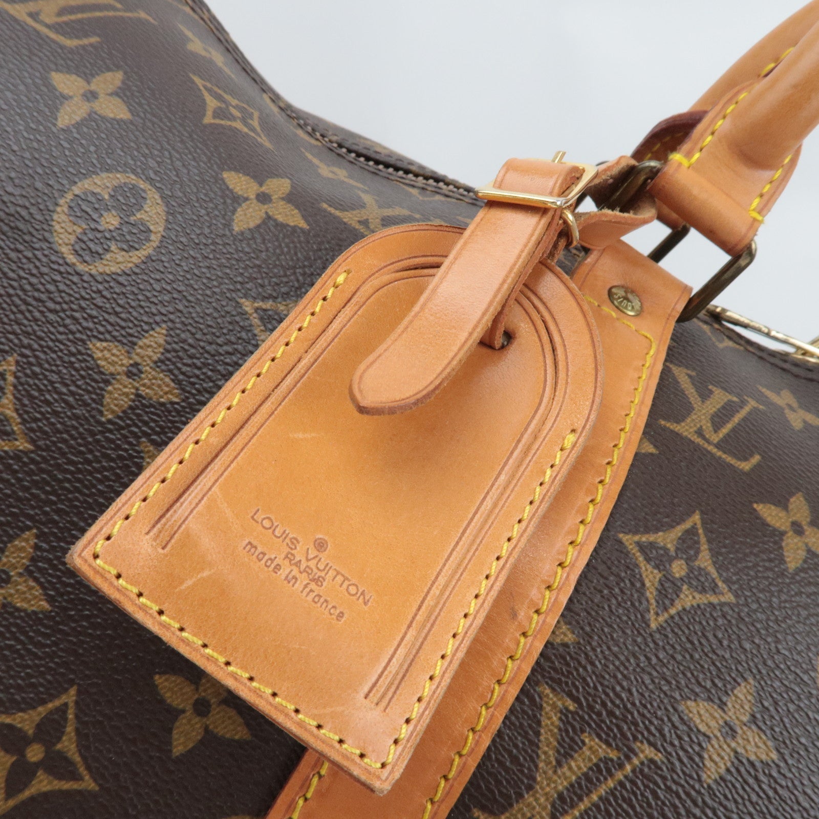 Louis Vuitton Monogram Keepall Bandouliere 50 Travel Bag M41416 VI884 *Strap, Name tag, Poignet