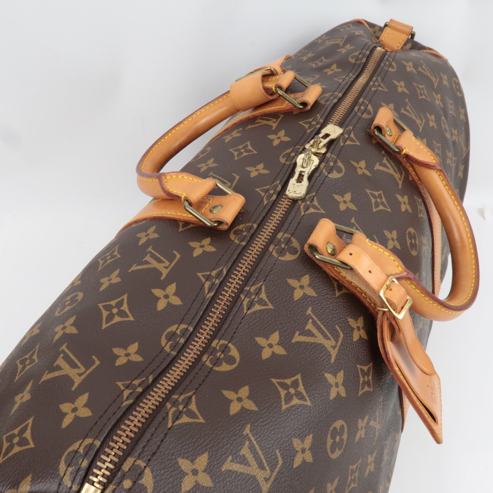 Louis Vuitton Monogram Keepall Bandouliere 50 Travel Bag M41416 VI884 *Strap, Name tag, Poignet