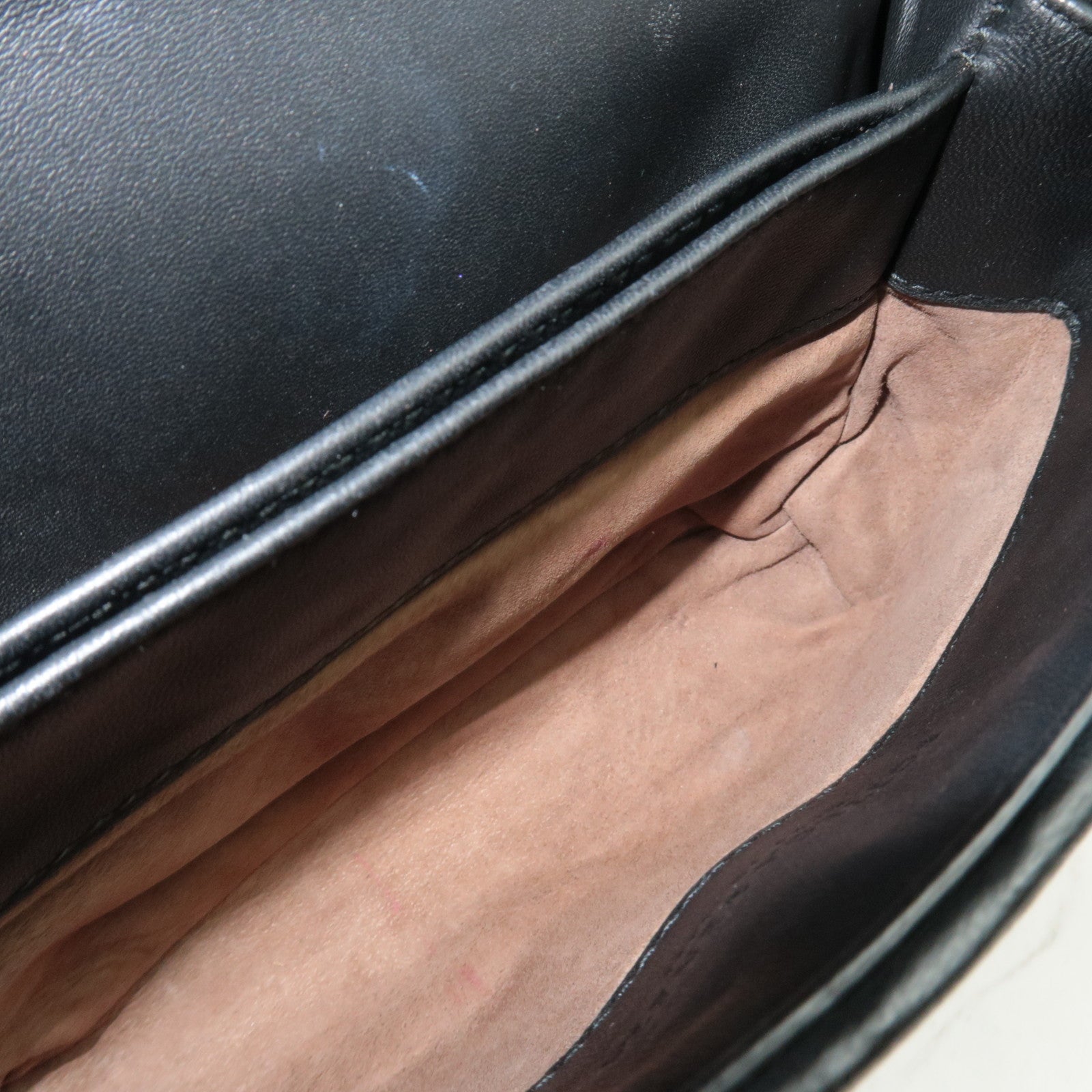 BOTTEGA VENETA Intrecciato Baby Olympia Chain Shoulder Bag Leather Black HDW 405739