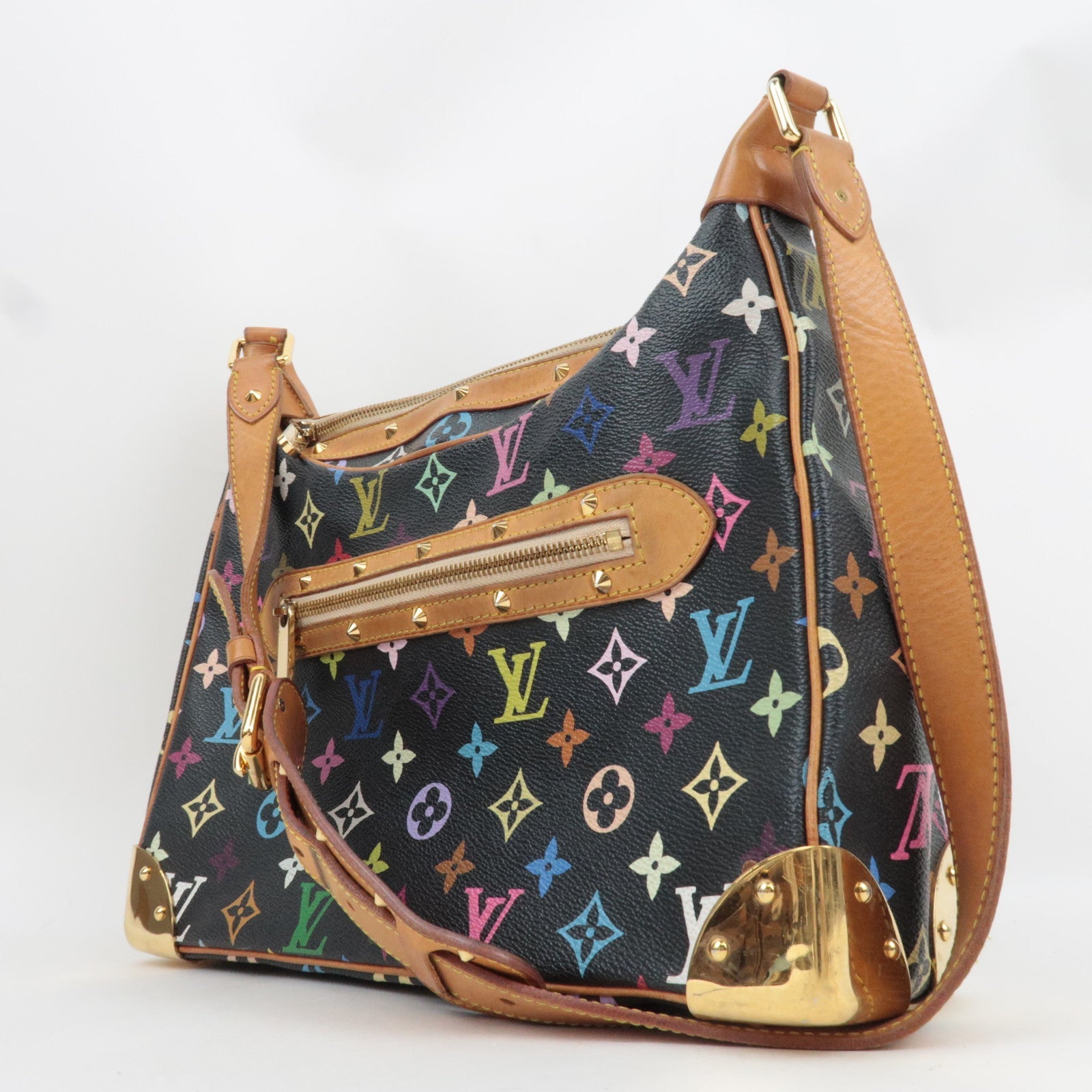 Louis Vuitton Monogram Multicolore Boulogne Shoulder Bag Noir M92638