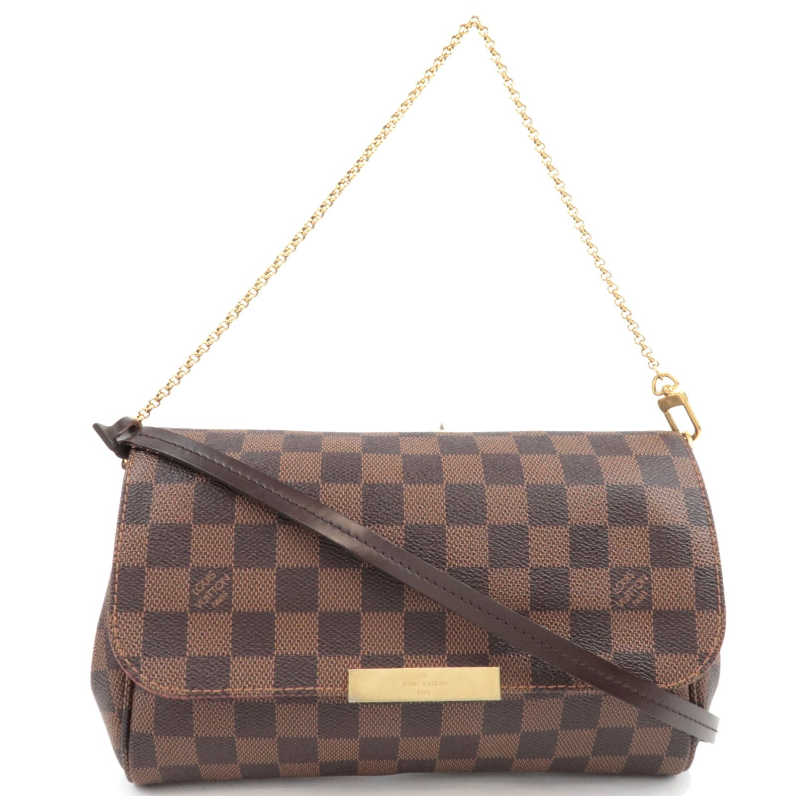 Louis Vuitton Damier Favorite MM 2Way Hand Bag N41129 FL3184 *Strap78573