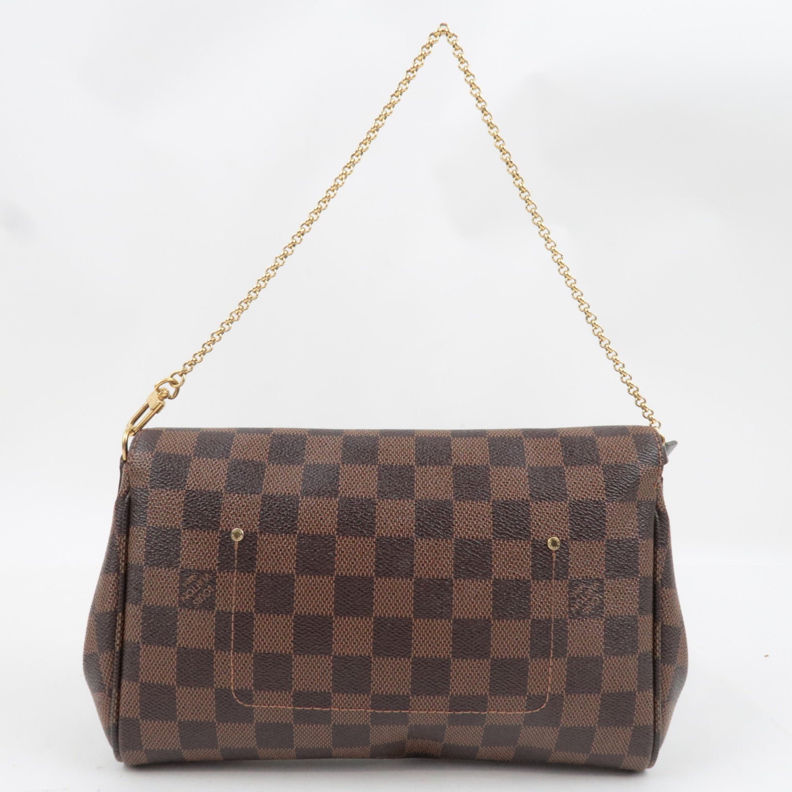 Louis Vuitton Damier Favorite MM 2Way Hand Bag N41129 FL3184 *Strap