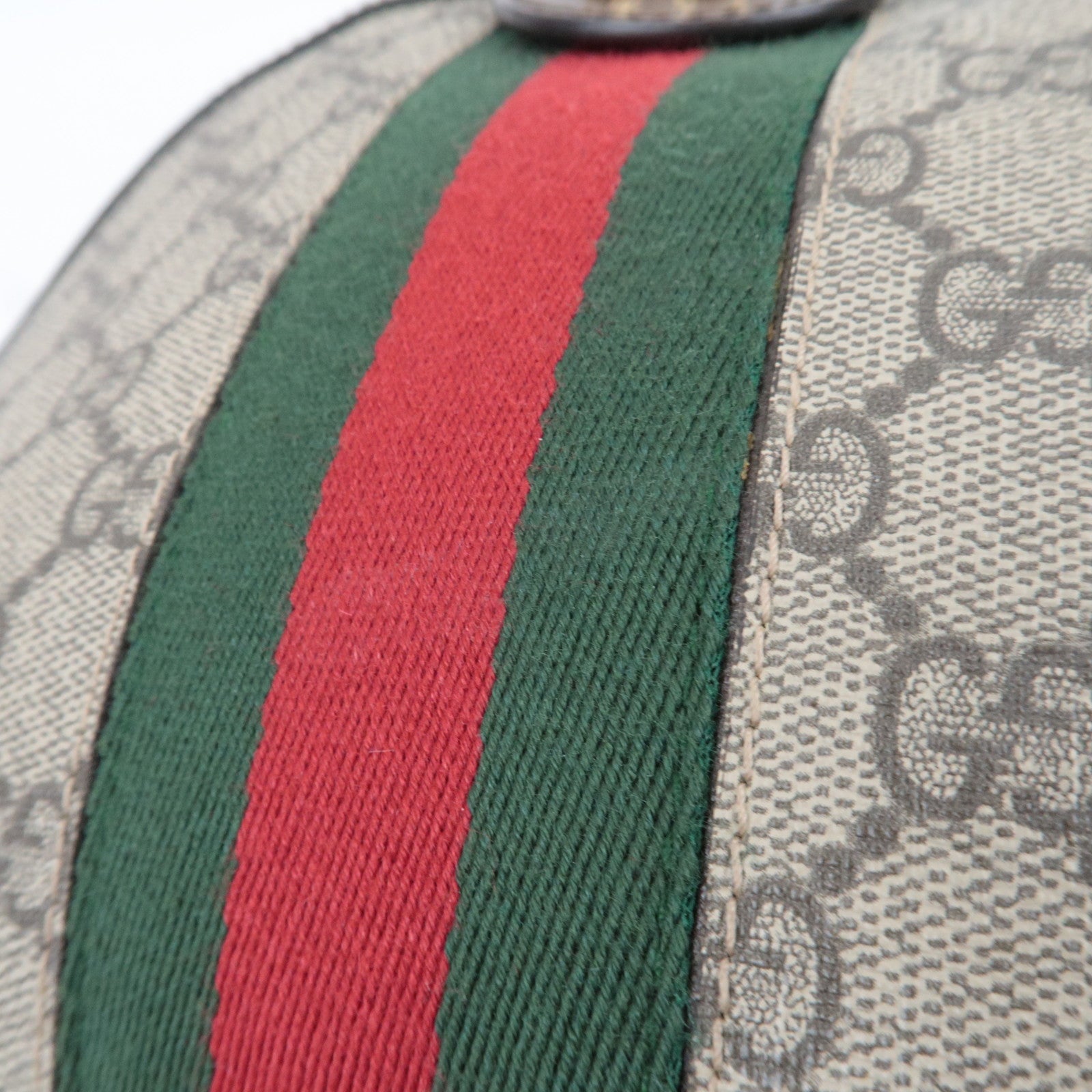 GUCCI Sherry Ophidia Shoulder Bag GG Supreme Leather Beige Brown 499621