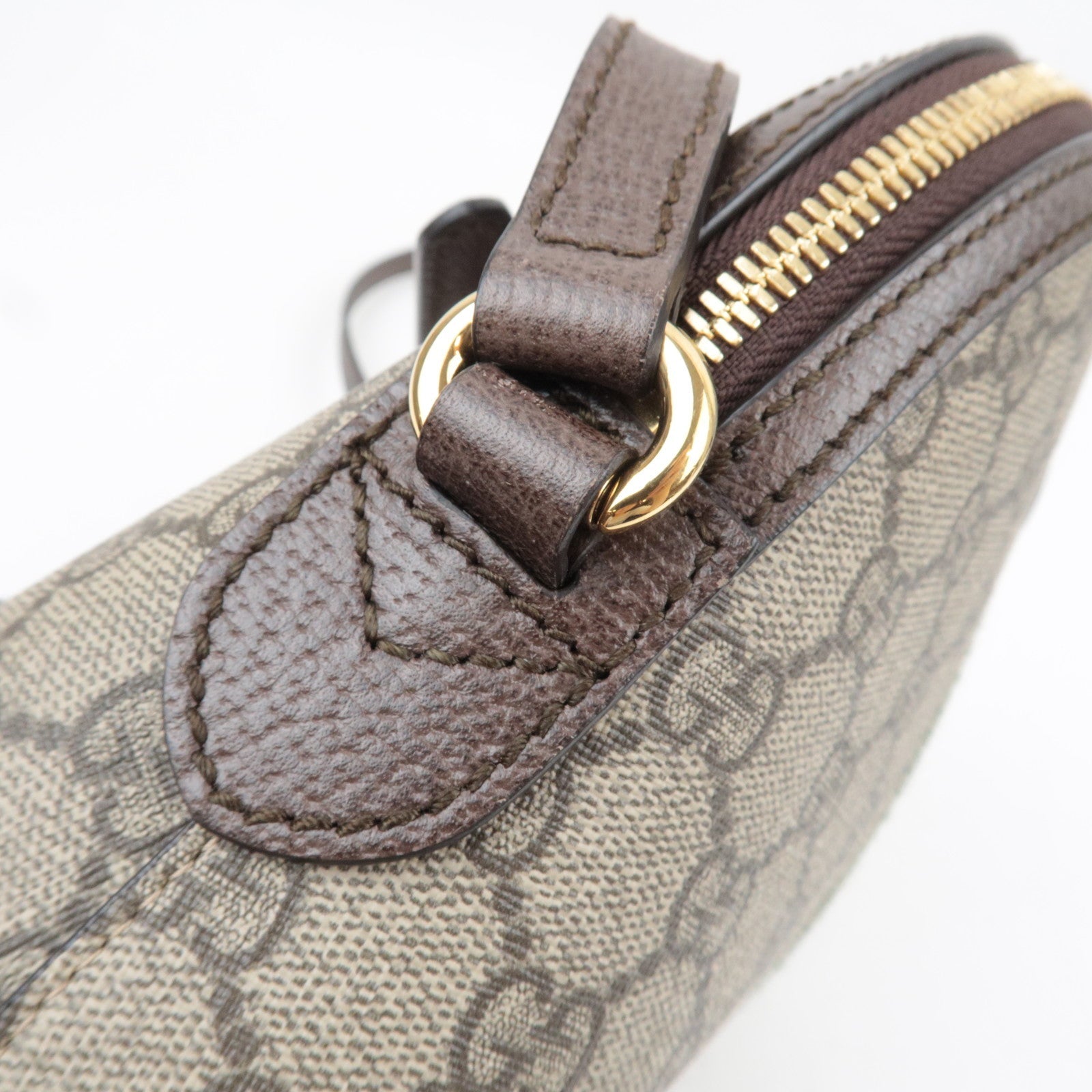 GUCCI Sherry Ophidia Shoulder Bag GG Supreme Leather Beige Brown 499621