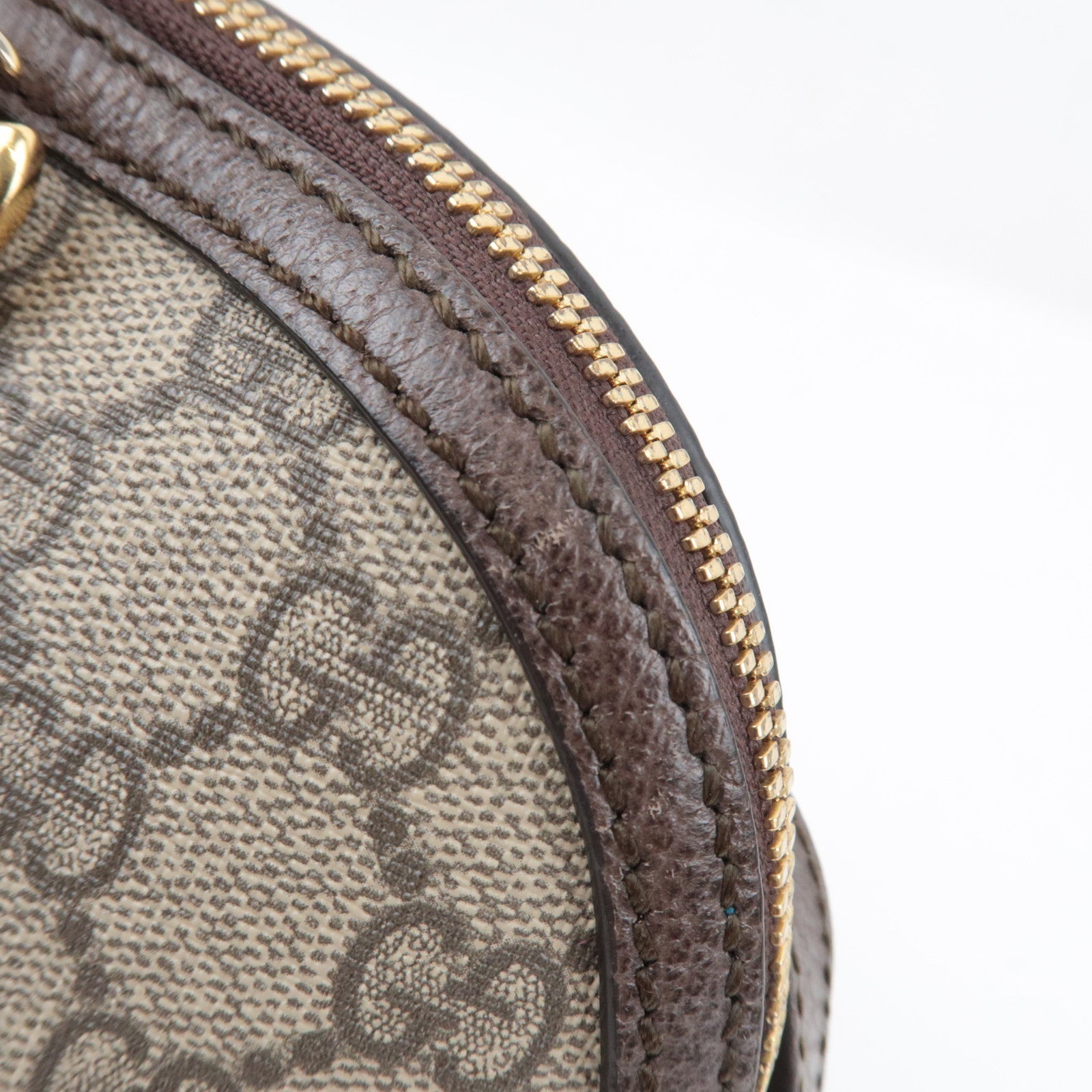 GUCCI Sherry Ophidia Shoulder Bag GG Supreme Leather Beige Brown 499621