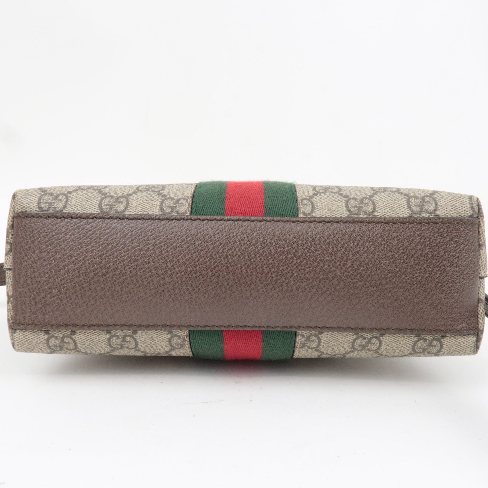 GUCCI Sherry Ophidia Shoulder Bag GG Supreme Leather Beige Brown 499621