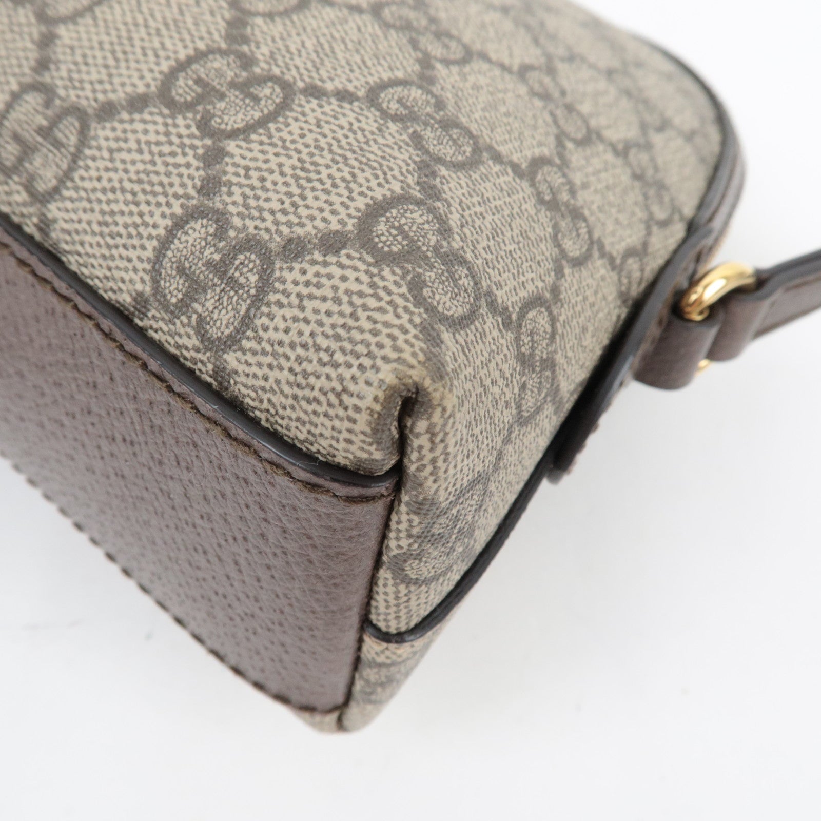 GUCCI Sherry Ophidia Shoulder Bag GG Supreme Leather Beige Brown 499621