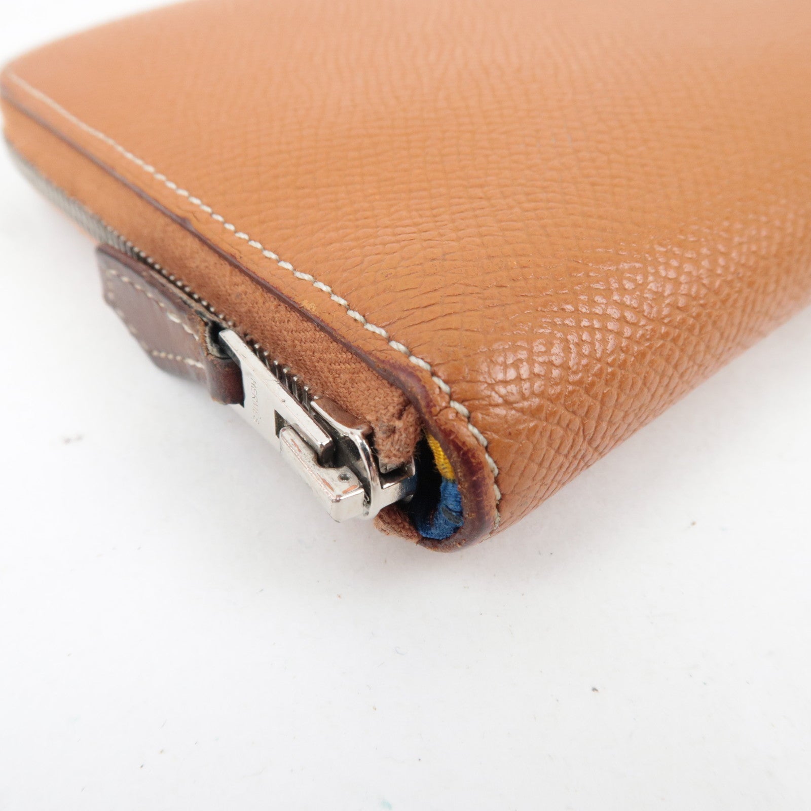 HERMES Azap Long Silkin Long Wallet D Stamp(2019) Veau-Epsom Gold *Box