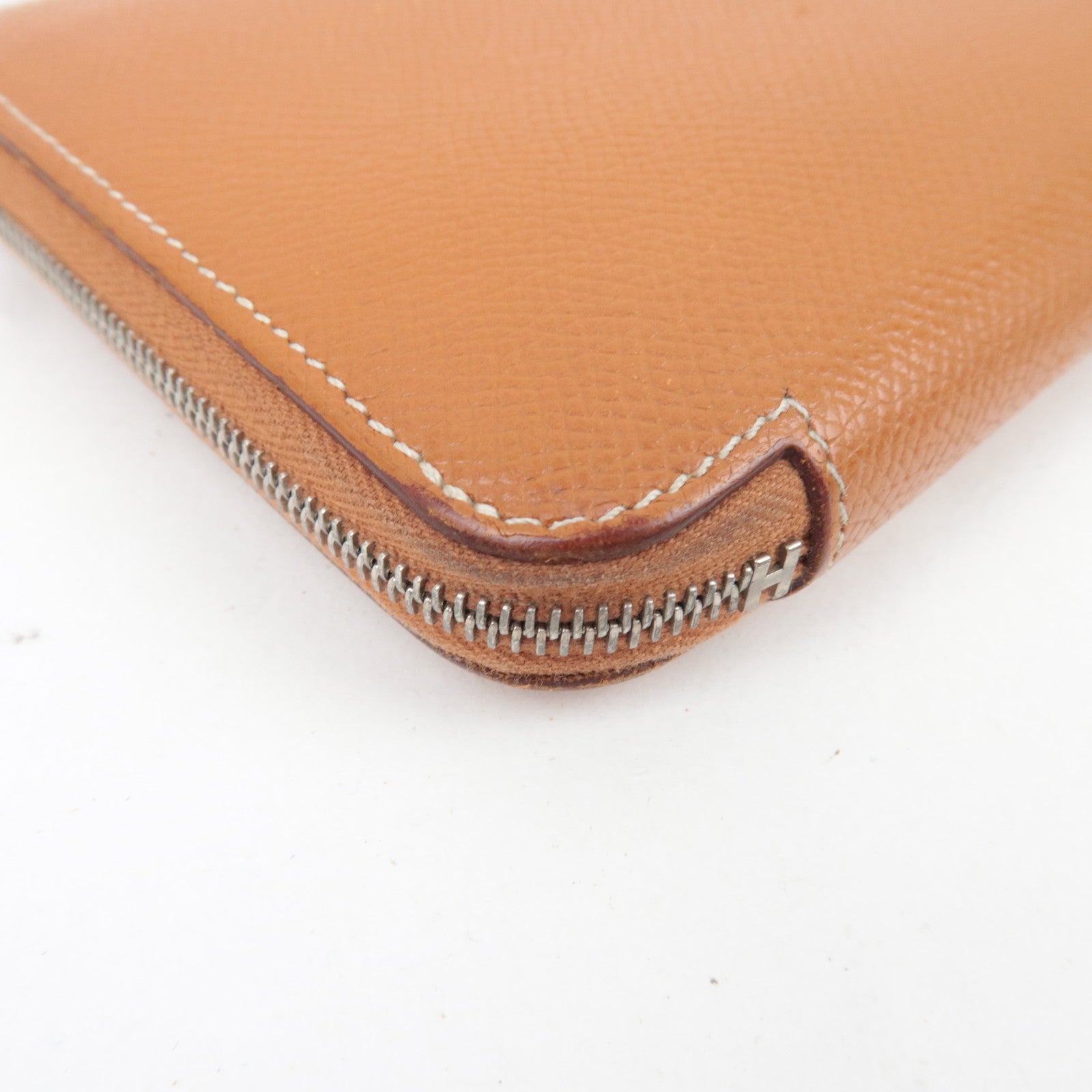 HERMES Azap Long Silkin Long Wallet D Stamp(2019) Veau-Epsom Gold *Box