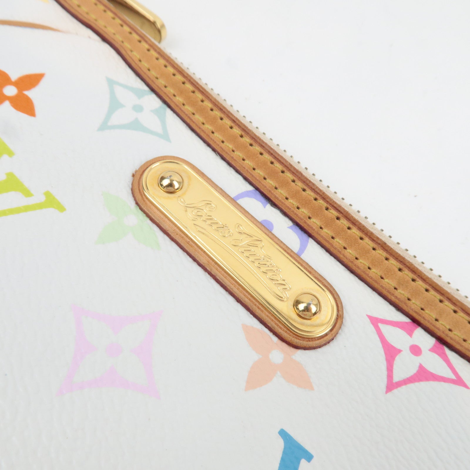 Louis Vuitton Monogram Multicolore Pochette Milla MM Mini Bag Blanc M60096 AA4059