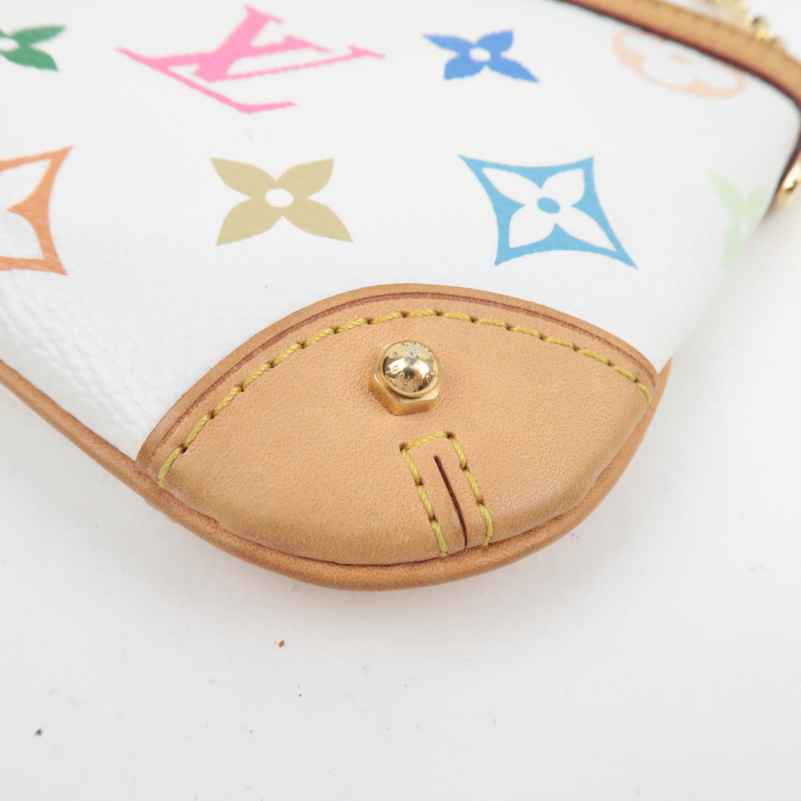 Louis Vuitton Monogram Multicolore Pochette Milla MM Mini Bag Blanc M60096 AA4059