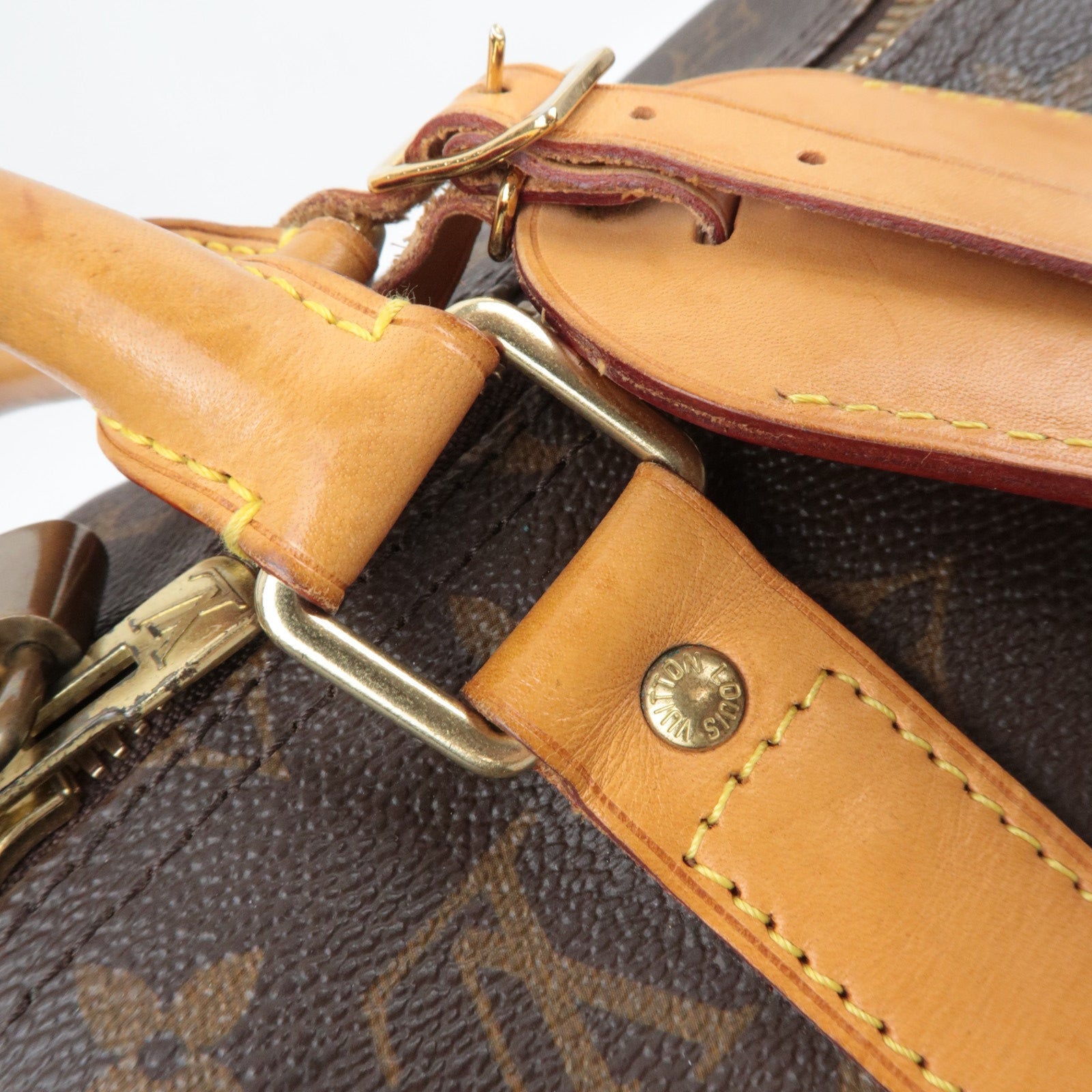 Louis Vuitton Monogram Keepall Bandouliere 50 Travel Bag M41416 DU1141 *Strap, Name tag, Lock