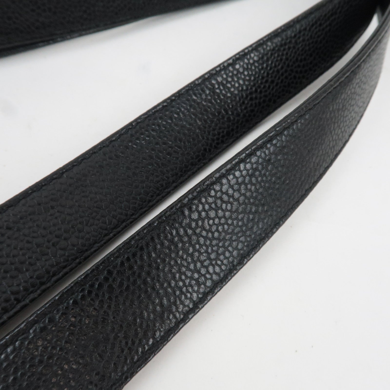 CHANEL Supermodel Medium Chain Tote Bag Caviar Skin Black Gold HDW 4676511