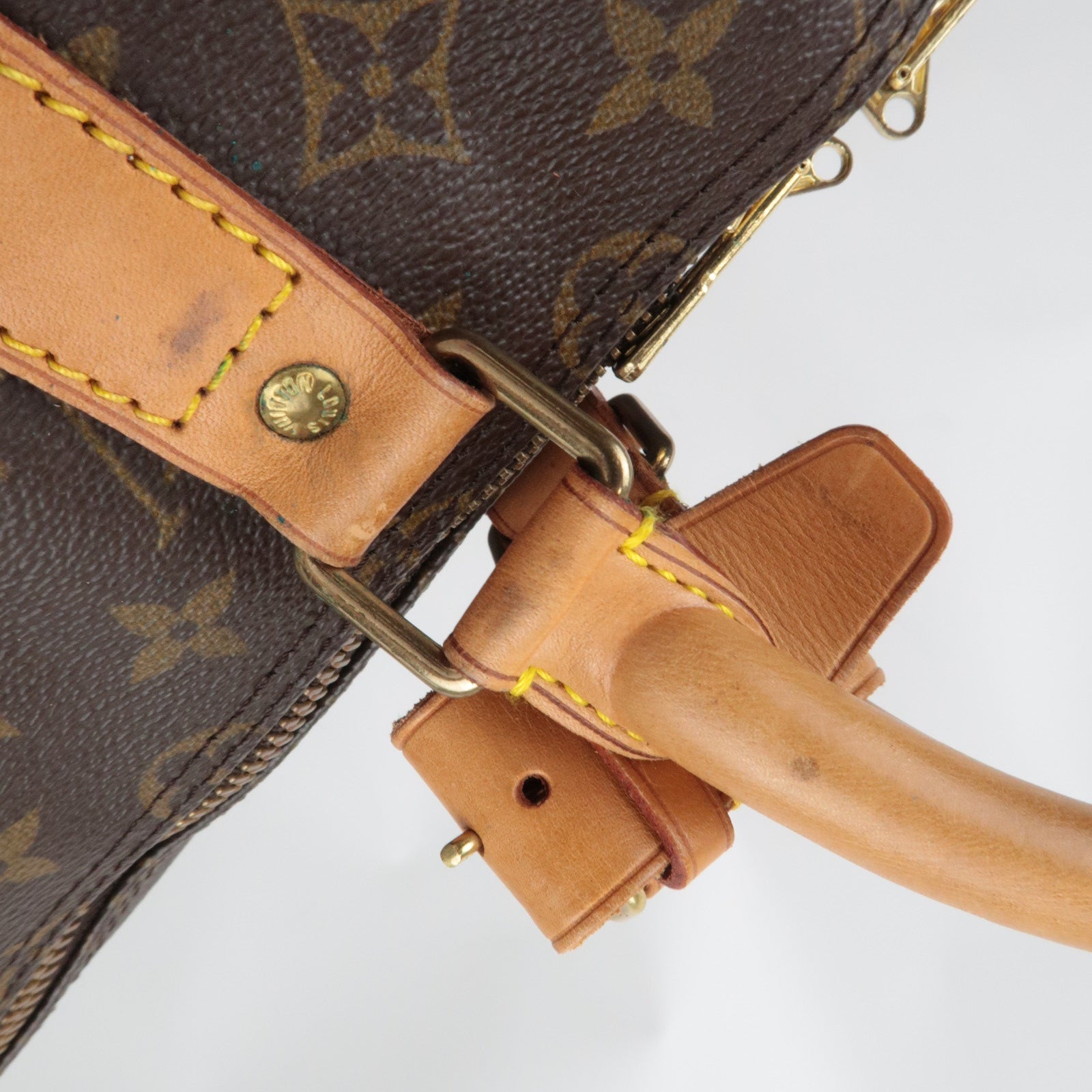 Louis Vuitton Monogram Keepall Bandouliere 55 Travel Bag M41414 VI0942 *Strap, Name tag, Poignet