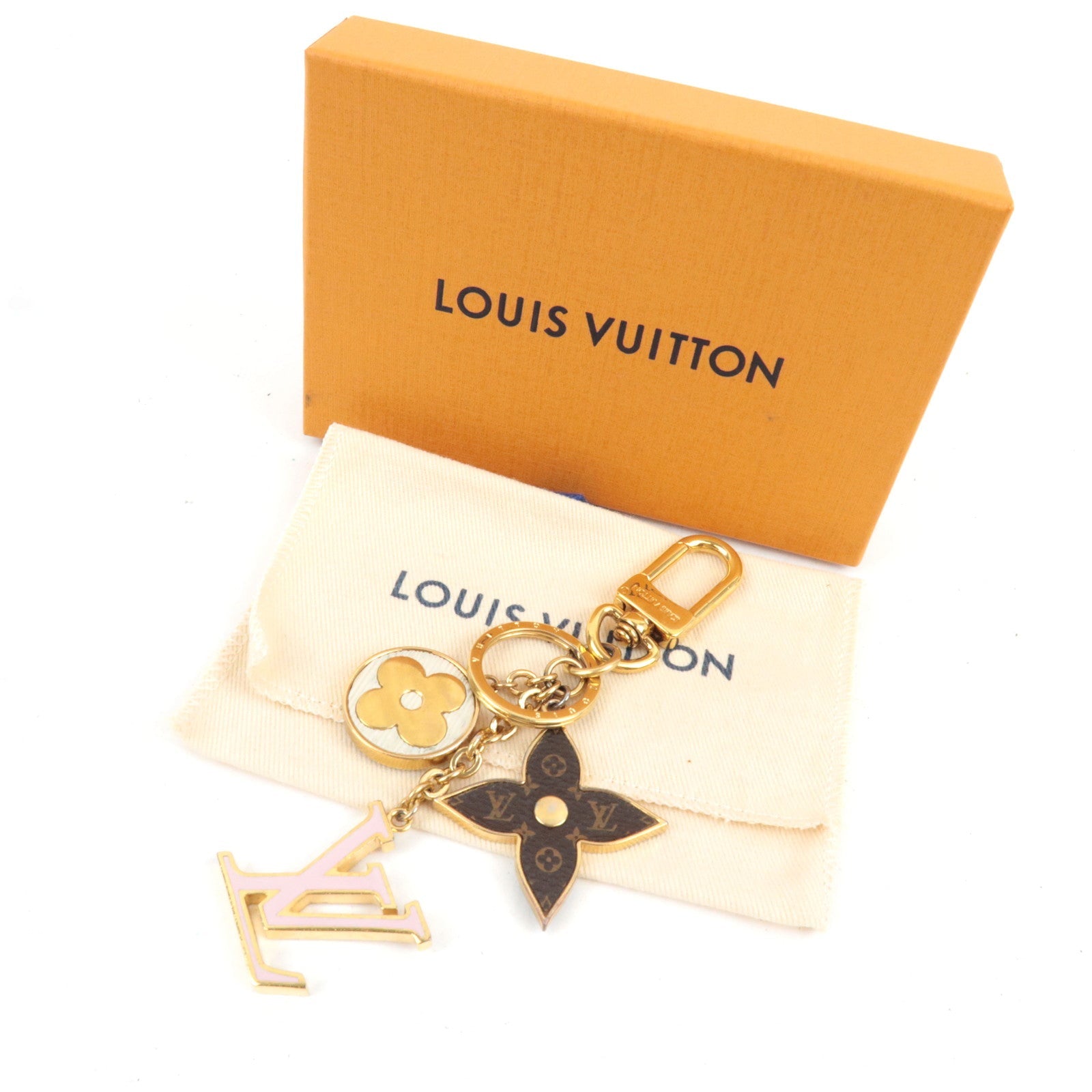 Louis Vuitton Porte Cles Spring Street Bag Charm Metal Gold M69008 AK0291 *Box, Dust bag