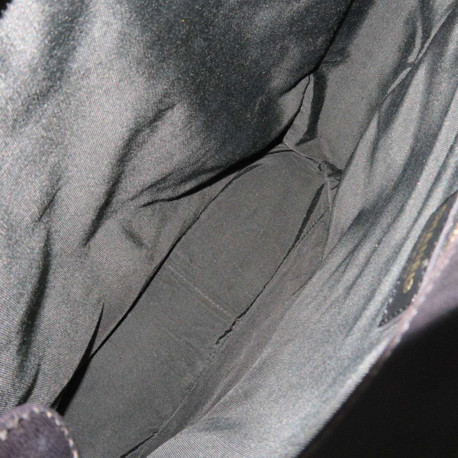 CHANEL Chocolate Bar Tote Bag Vertical Lambskin Black Gold HDW 6915147