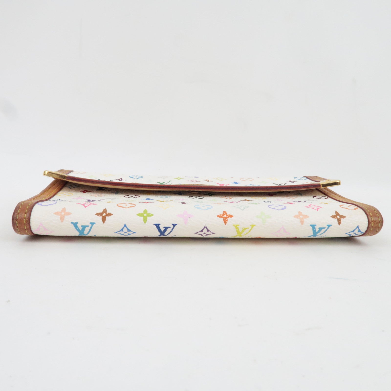 Louis Vuitton Monogram Multicolor Porte Tresor International Long Wallet Blanc M952659 TH1004