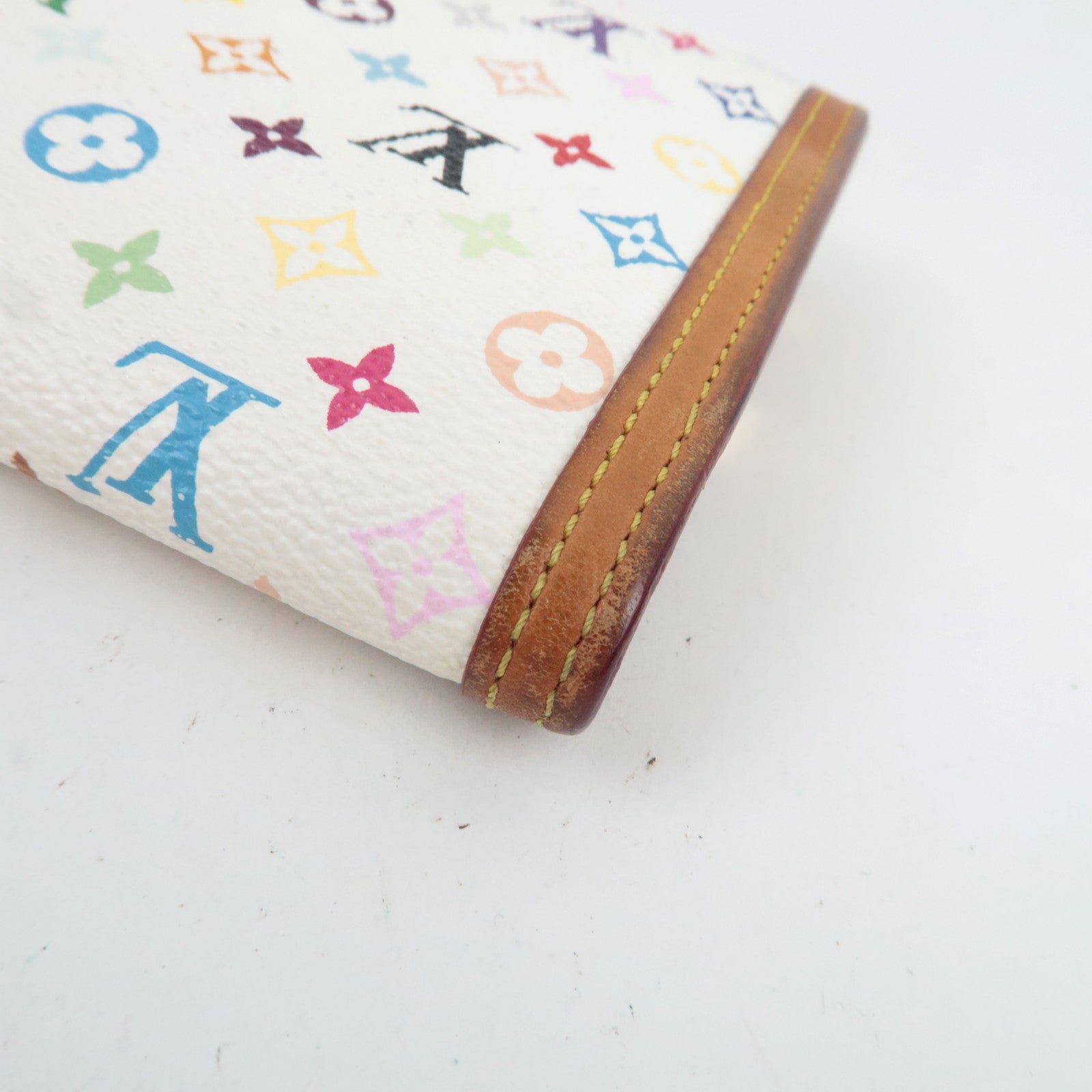 Louis Vuitton Monogram Multicolor Porte Tresor International Long Wallet Blanc M952659 TH1004