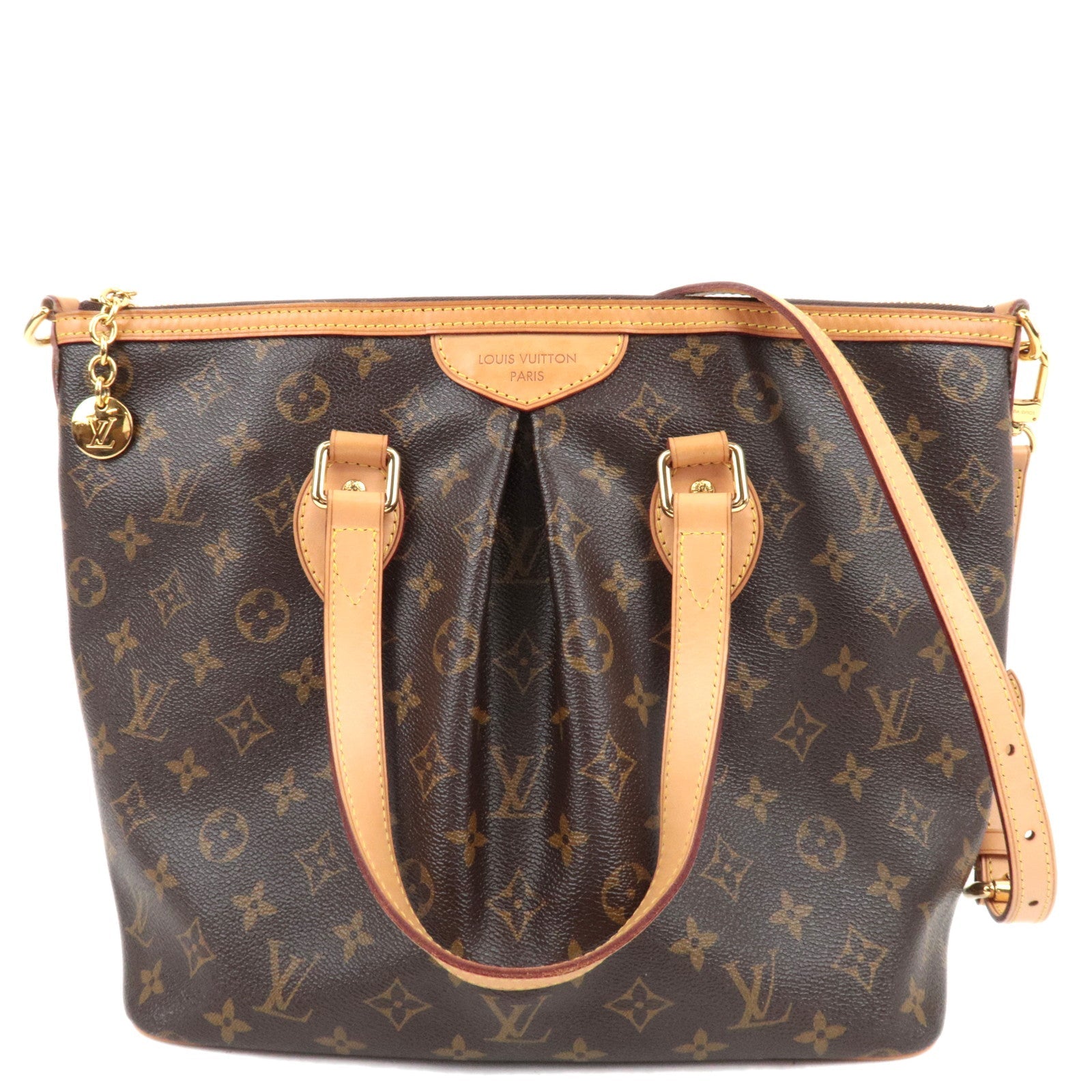 Louis Vuitton Monogram Palermo PM 2Way Handbag M40145 SR4121 *Strap78898