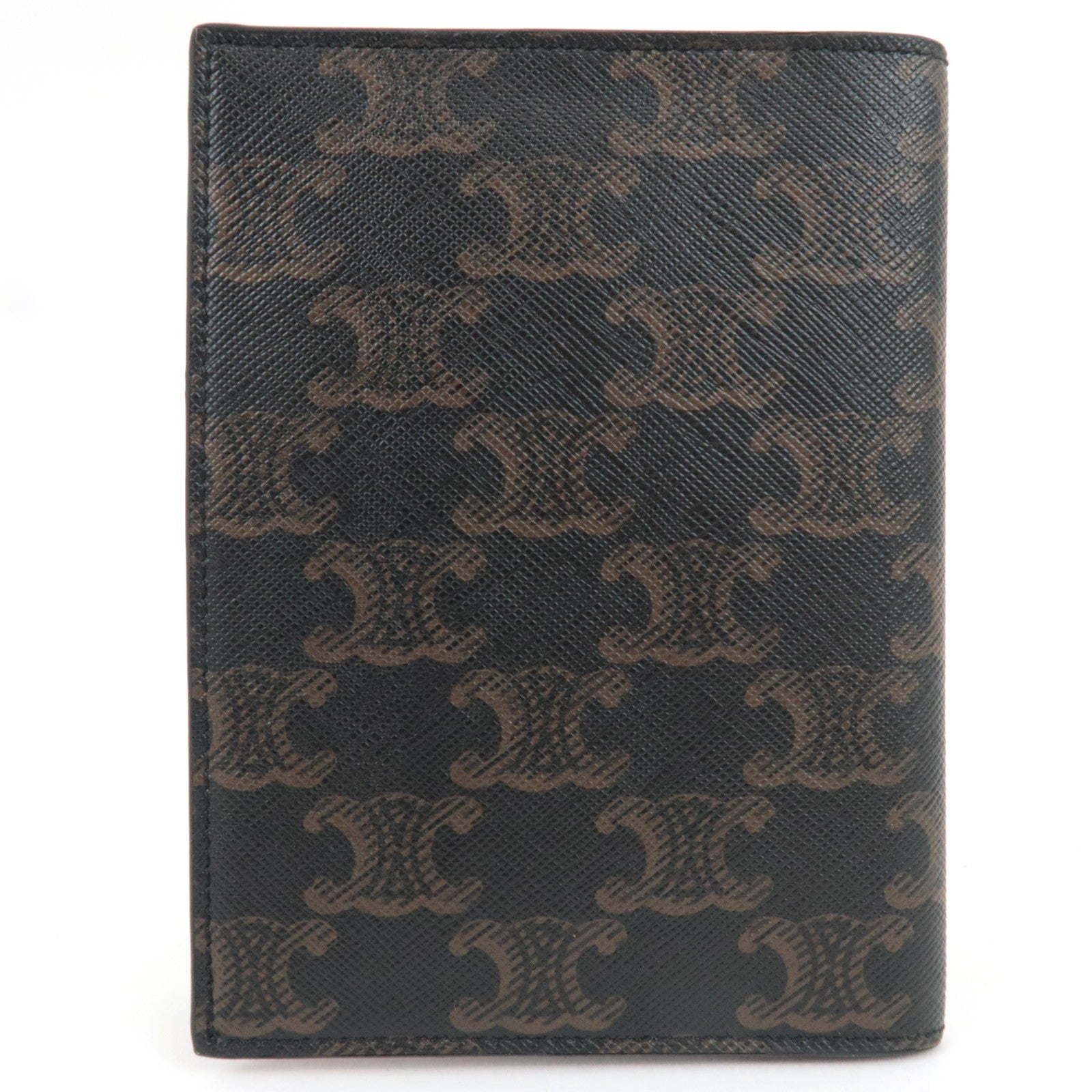 CELINE Triomphe Passport Cover PVC Black