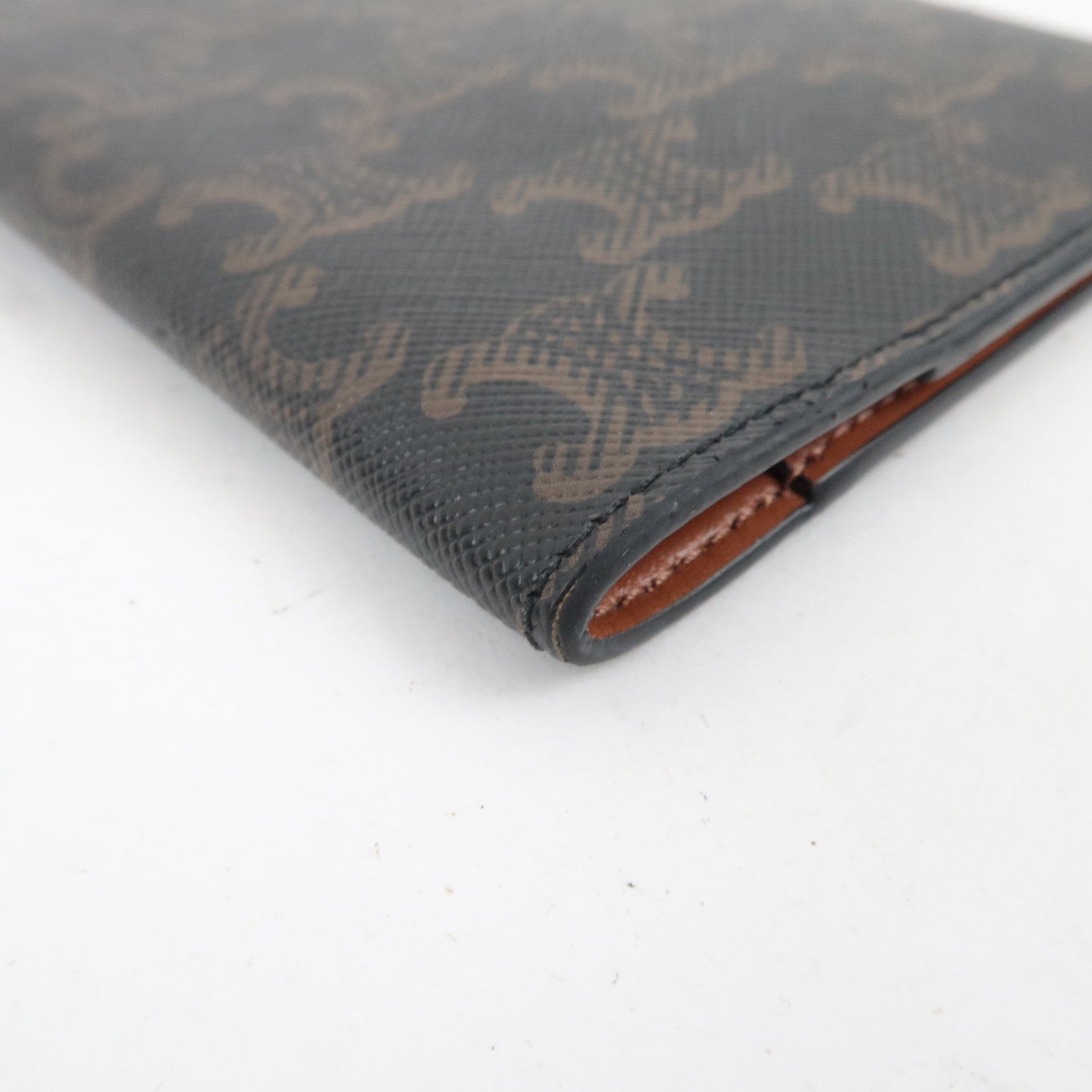 CELINE Triomphe Passport Cover PVC Black