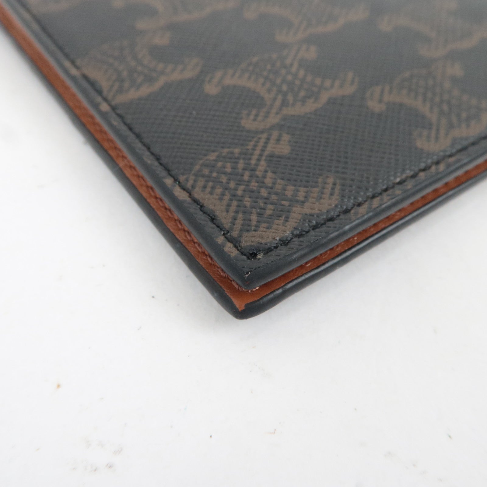 CELINE Triomphe Passport Cover PVC Black