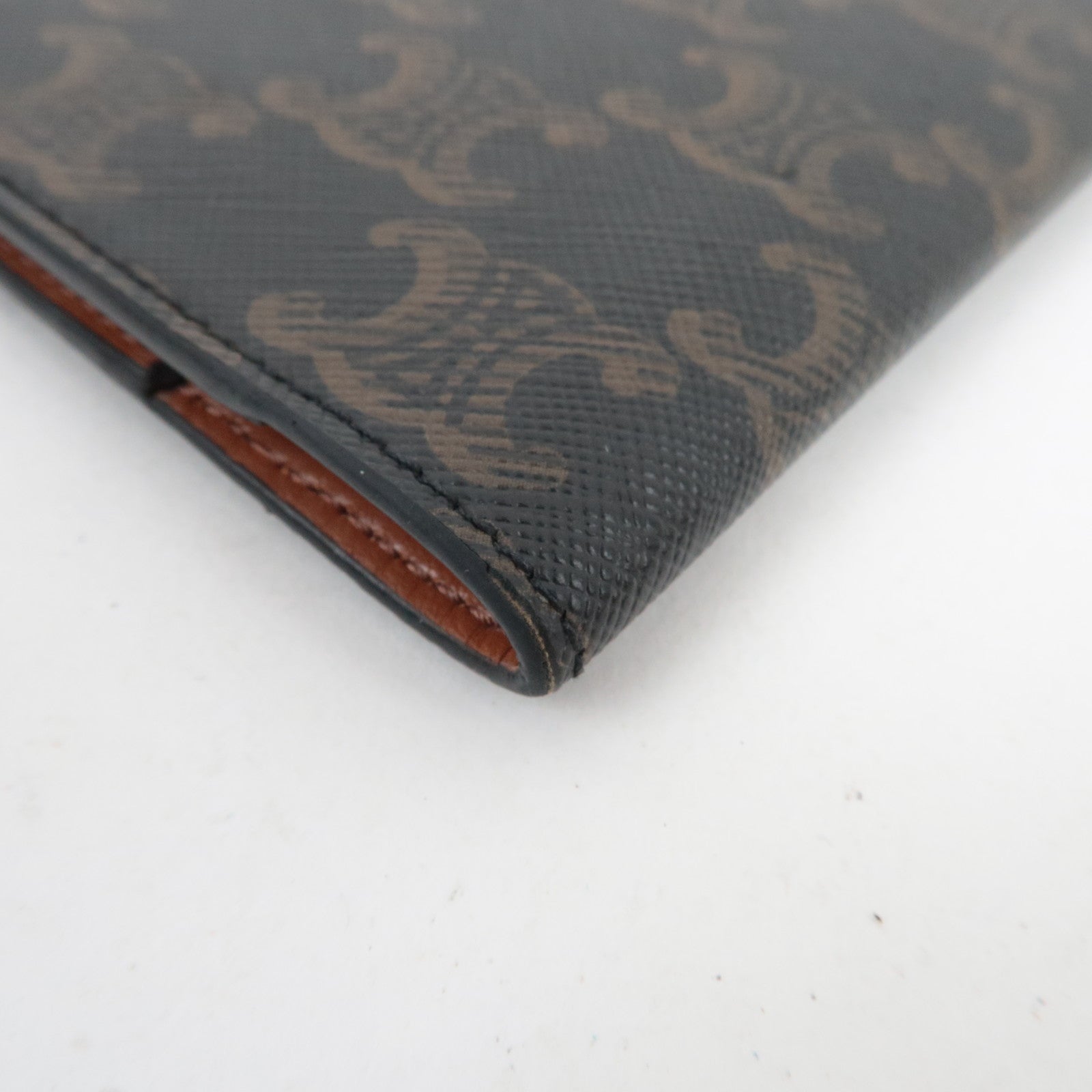 CELINE Triomphe Passport Cover PVC Black