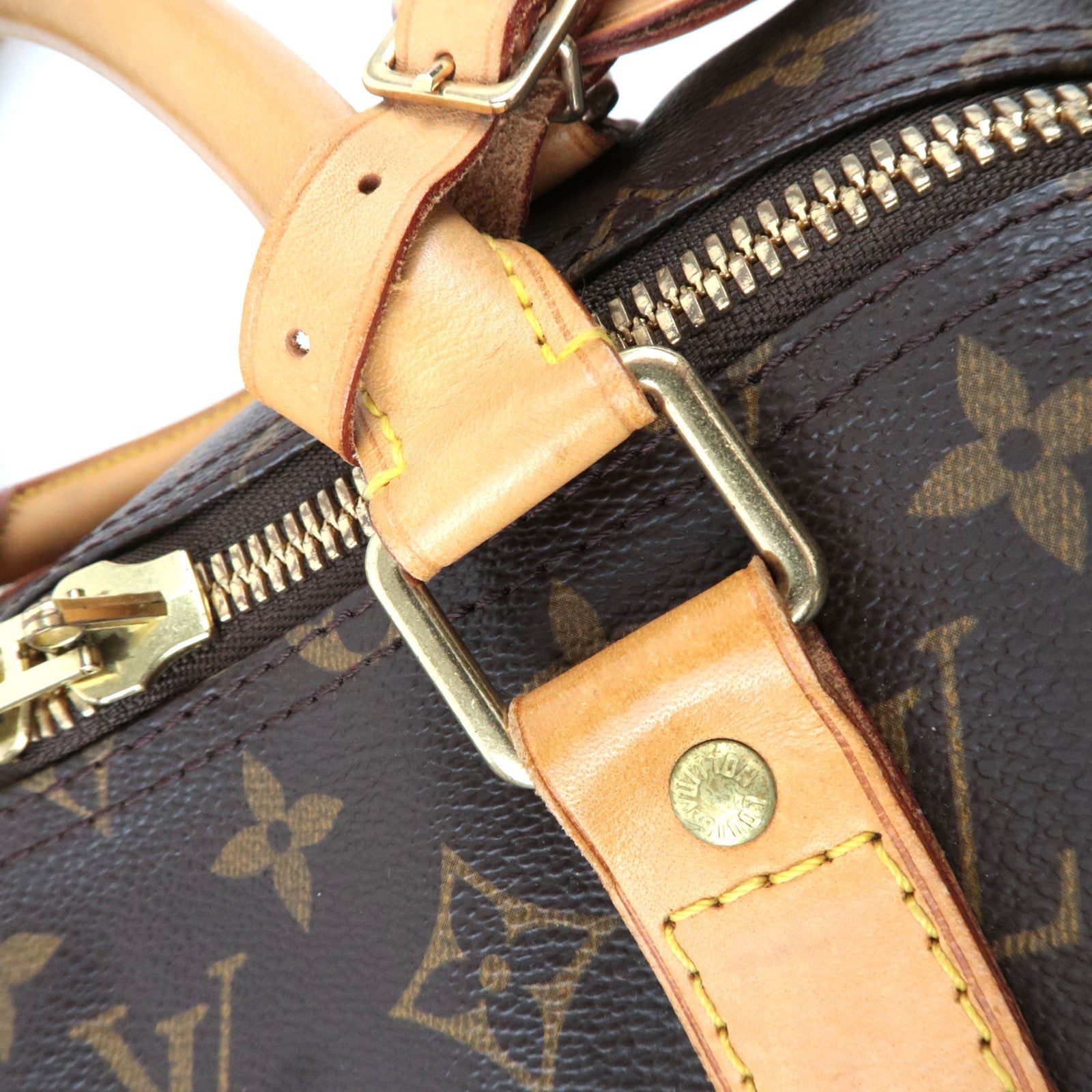 Louis Vuitton Monogram Keepall Bandouliere 55 Travel Bag M41414 MB0011 *Strap, Name tag, Poignet