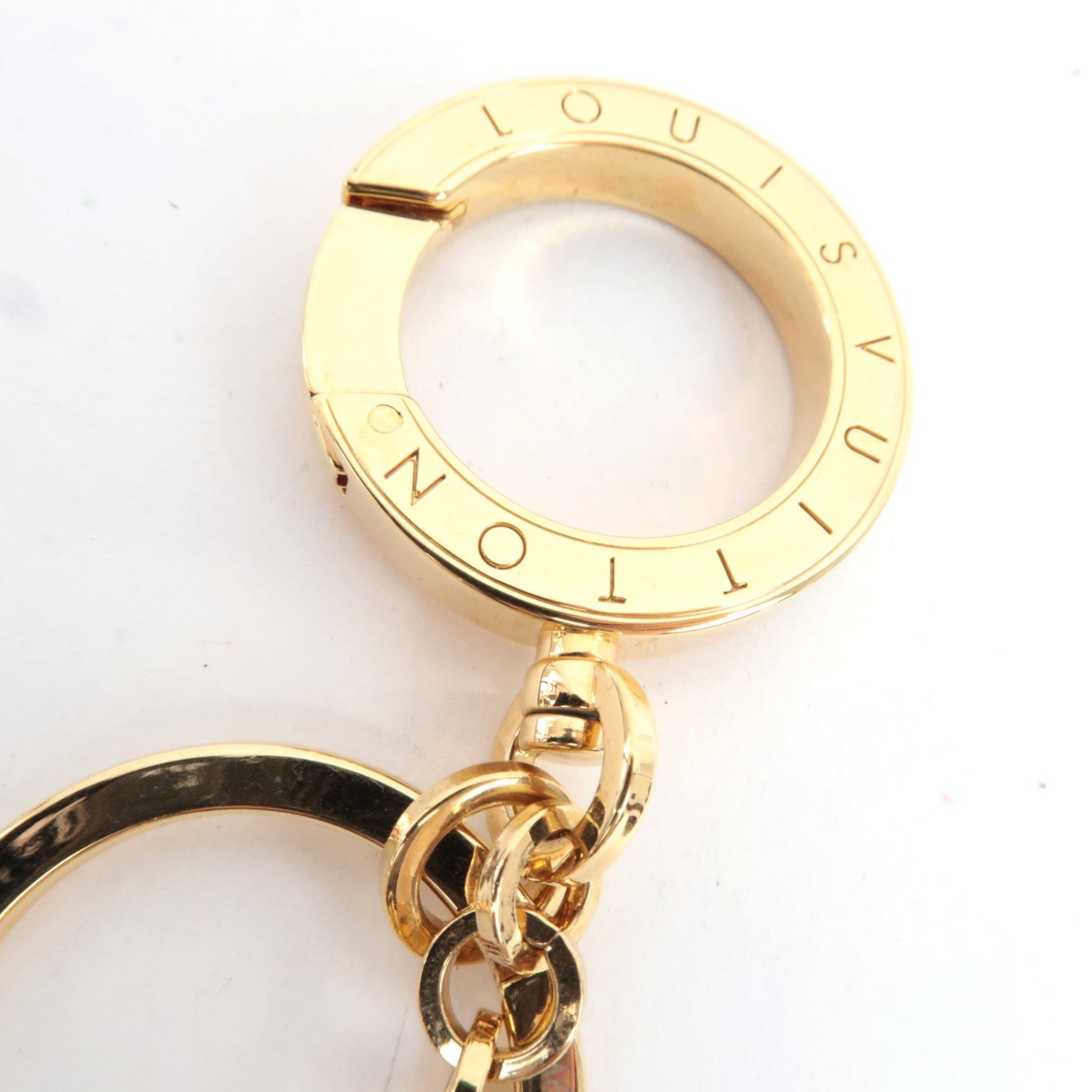 Louis Vuitton Porte Cles Swing Fringe Bag Charm Metal Gold M65215 CX0114